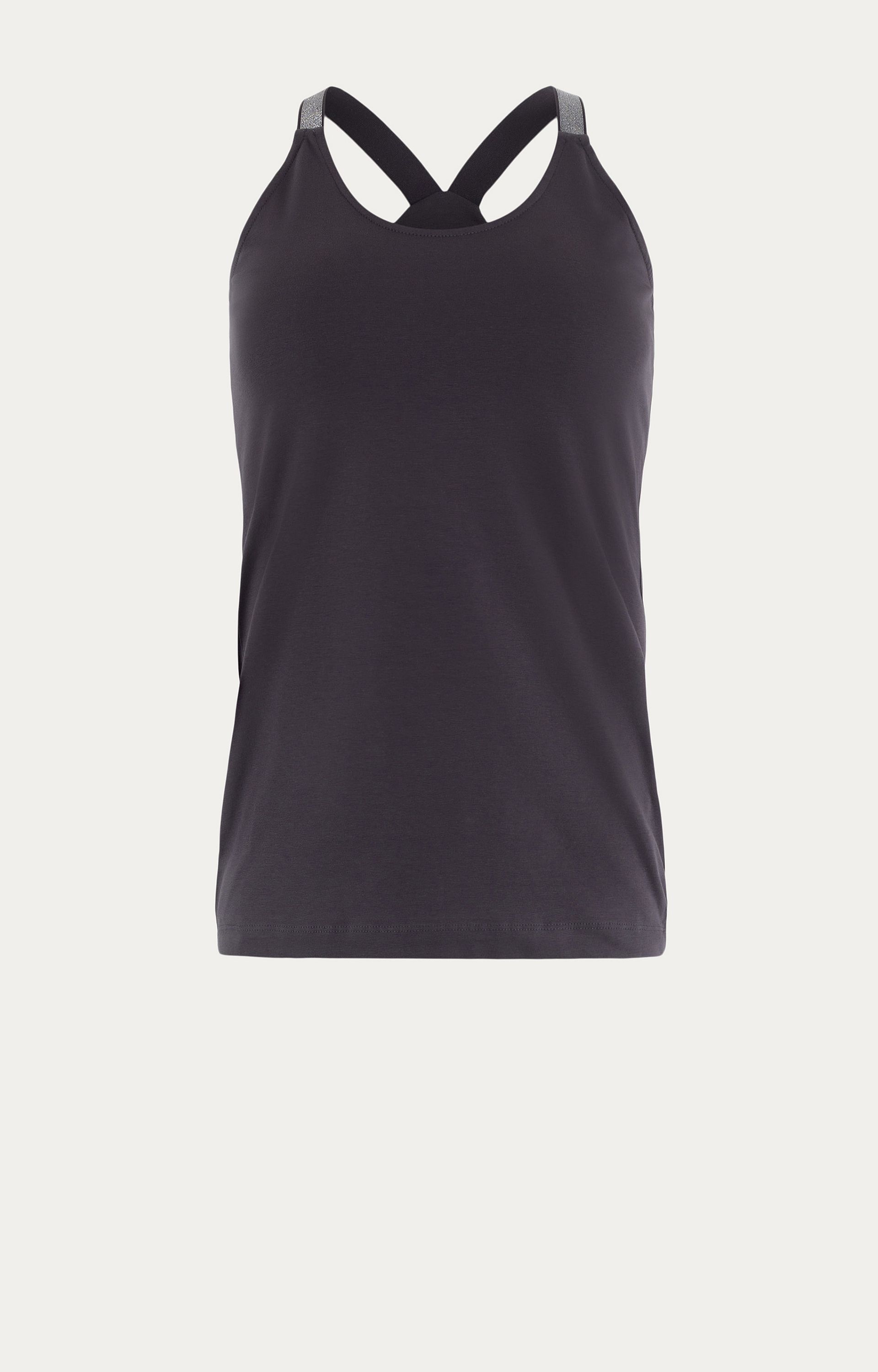 Top met lurexbandjes