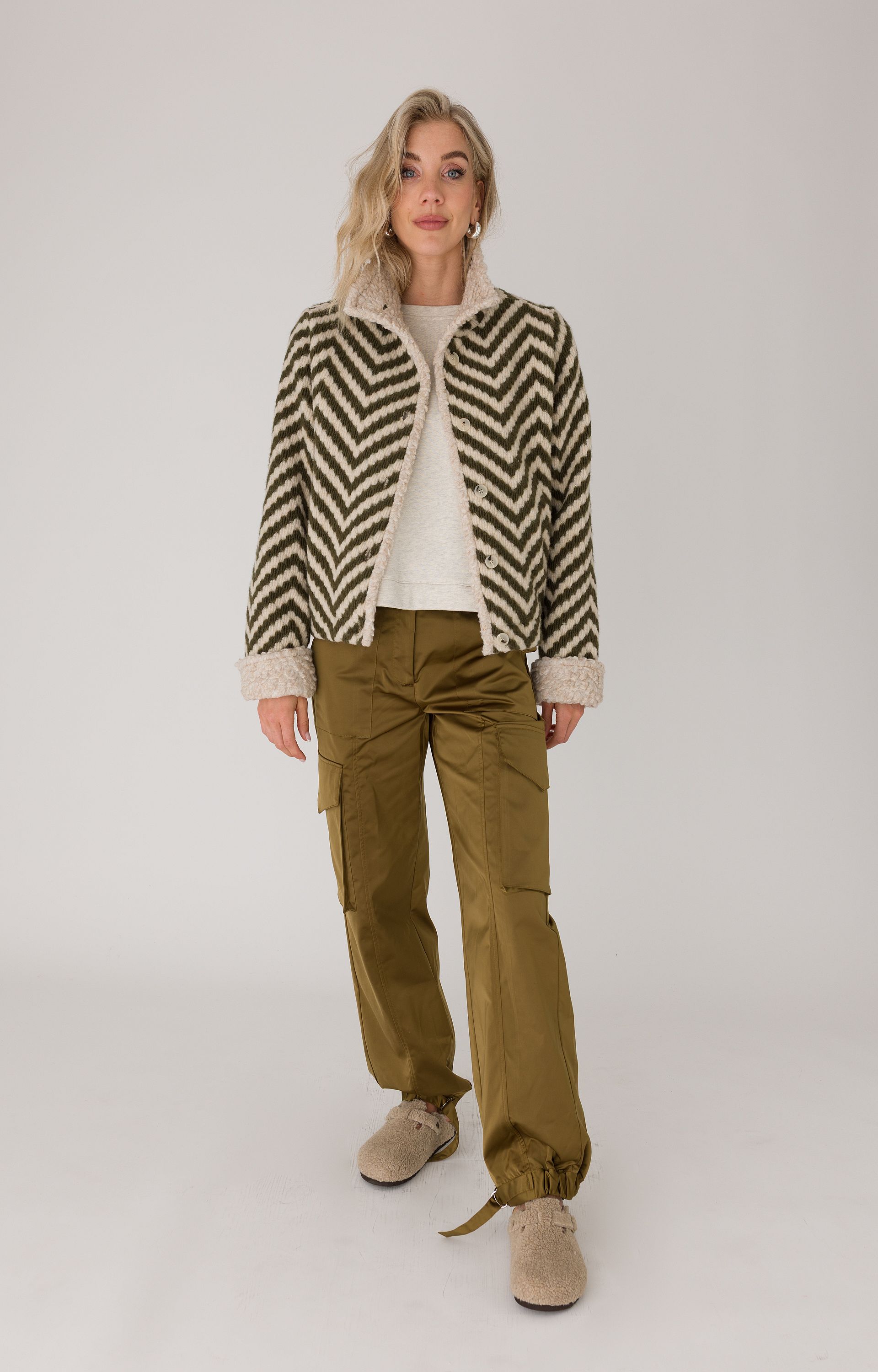 Jacket met zigzagpatroon