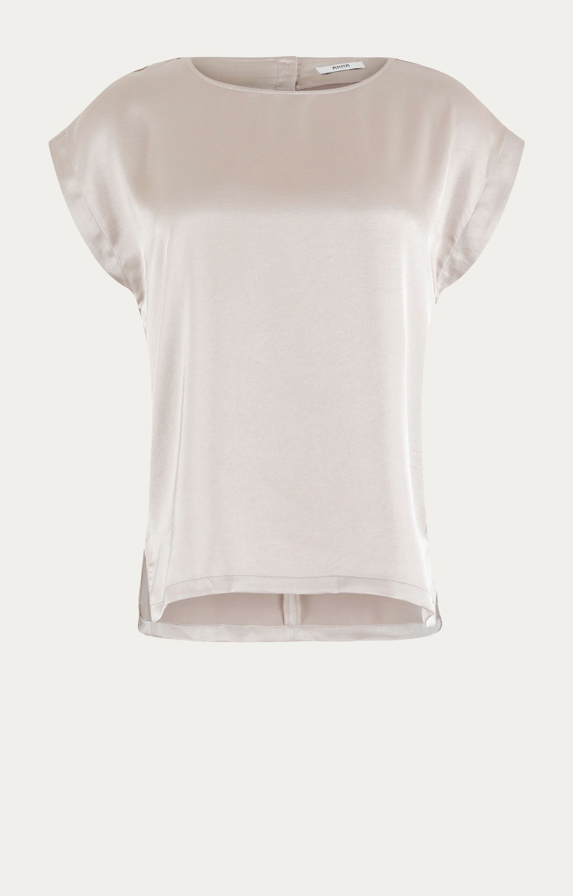 Blousetop met satijnlook