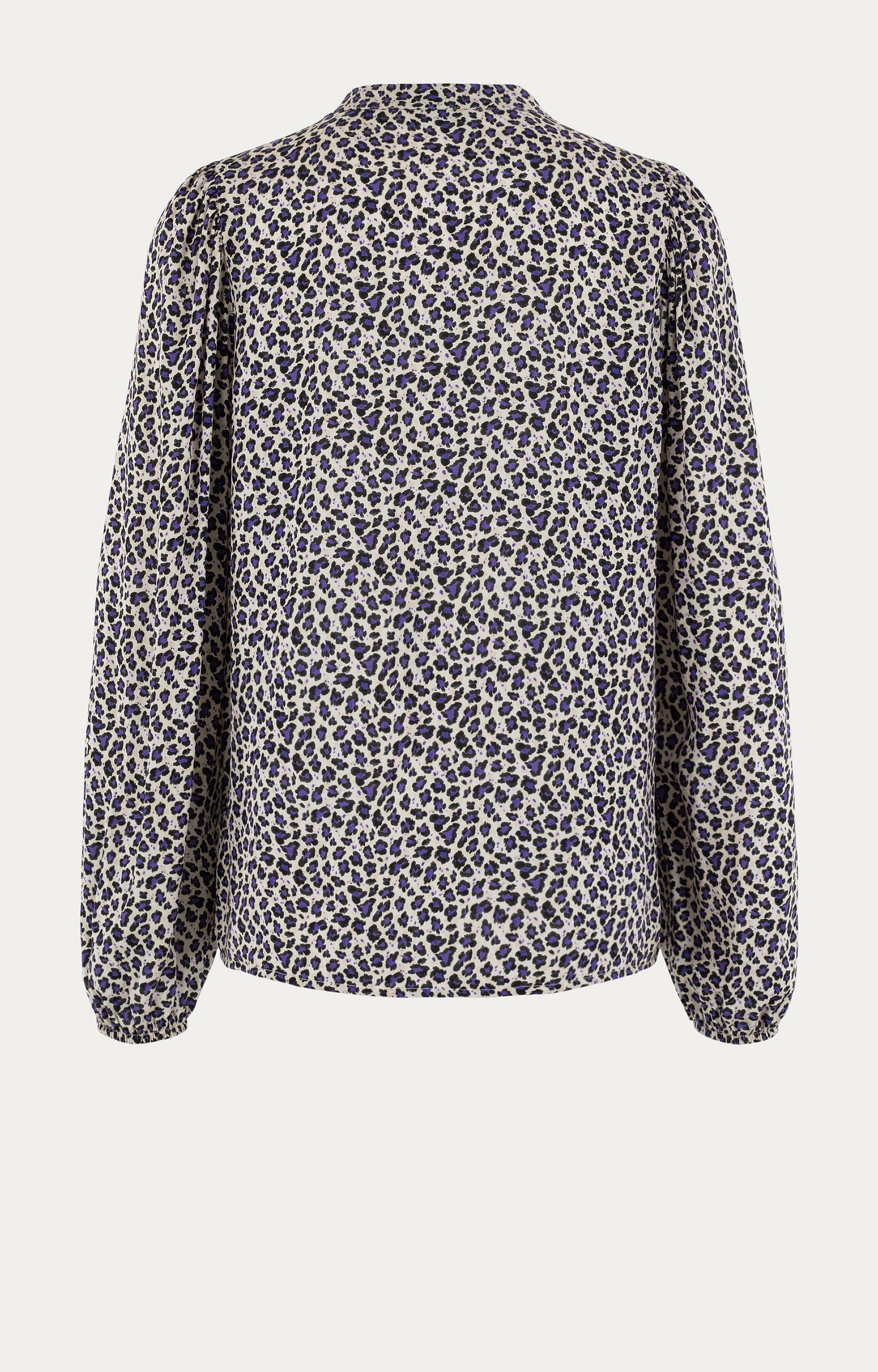 Blouse met panterprint