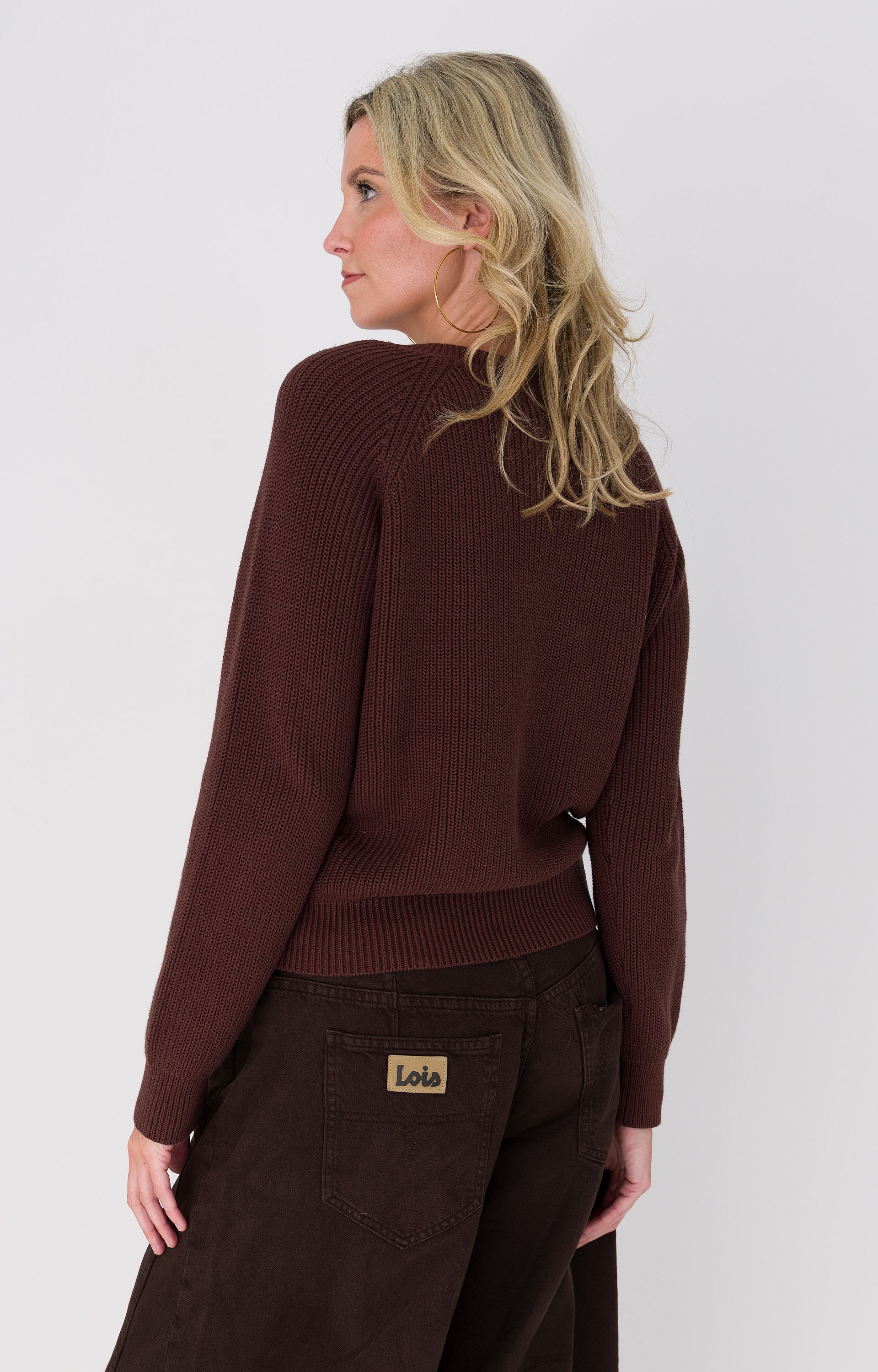Pullover met knopen