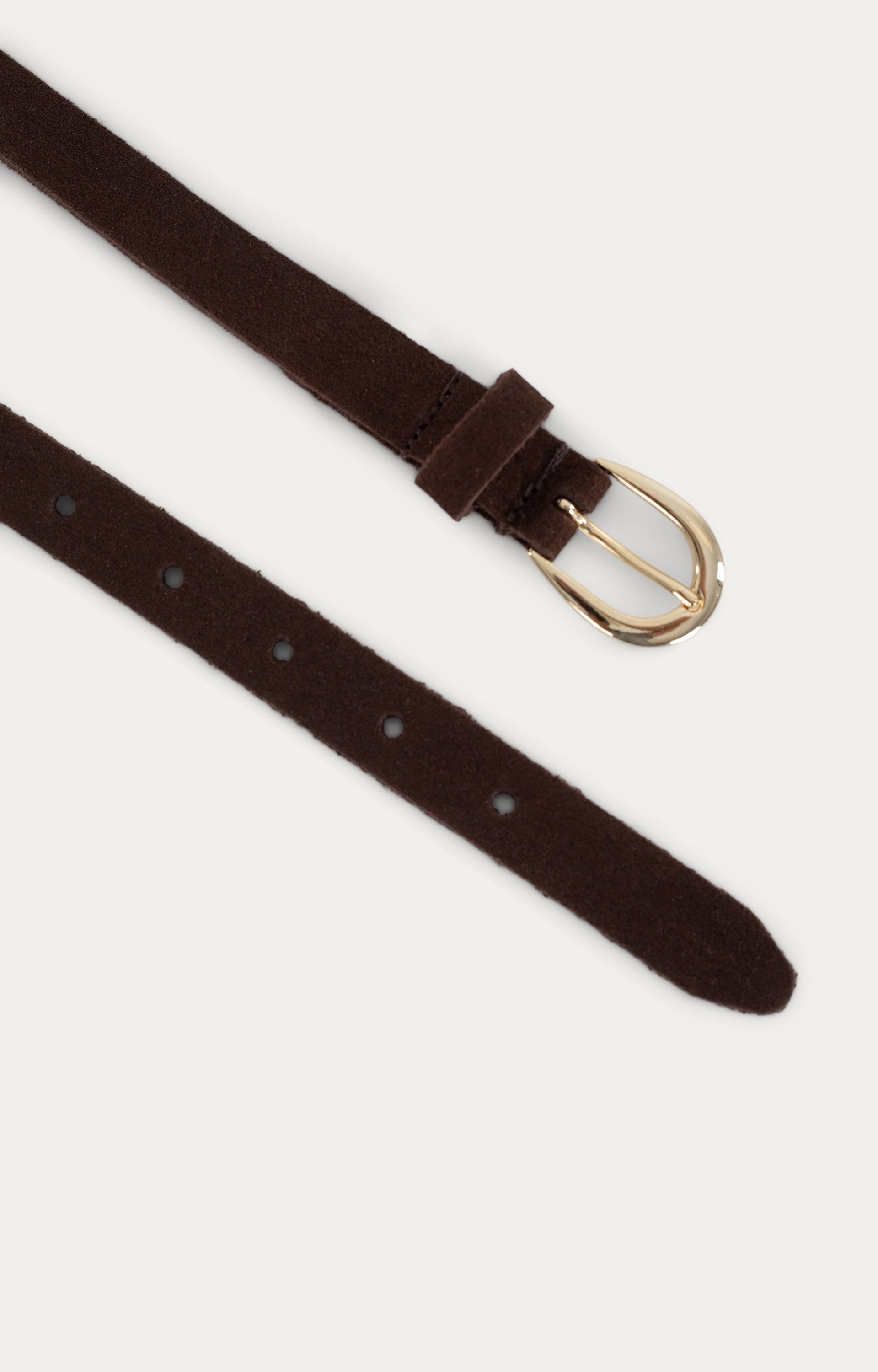 Riem suede bruin