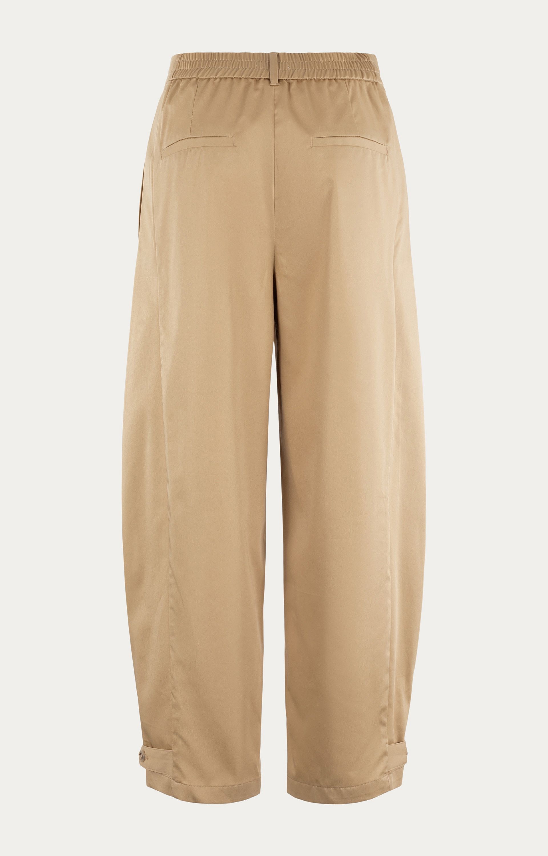 Broek met bandplooi