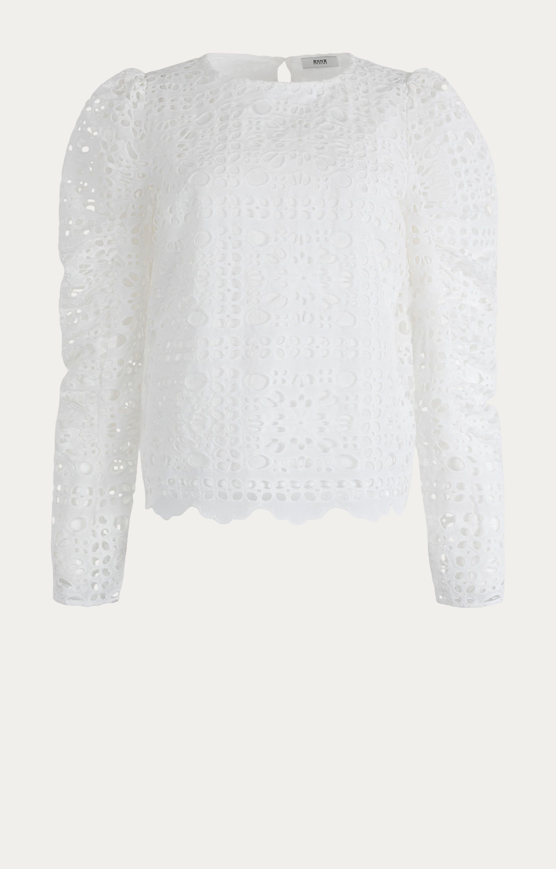 Blouse met broderie 
