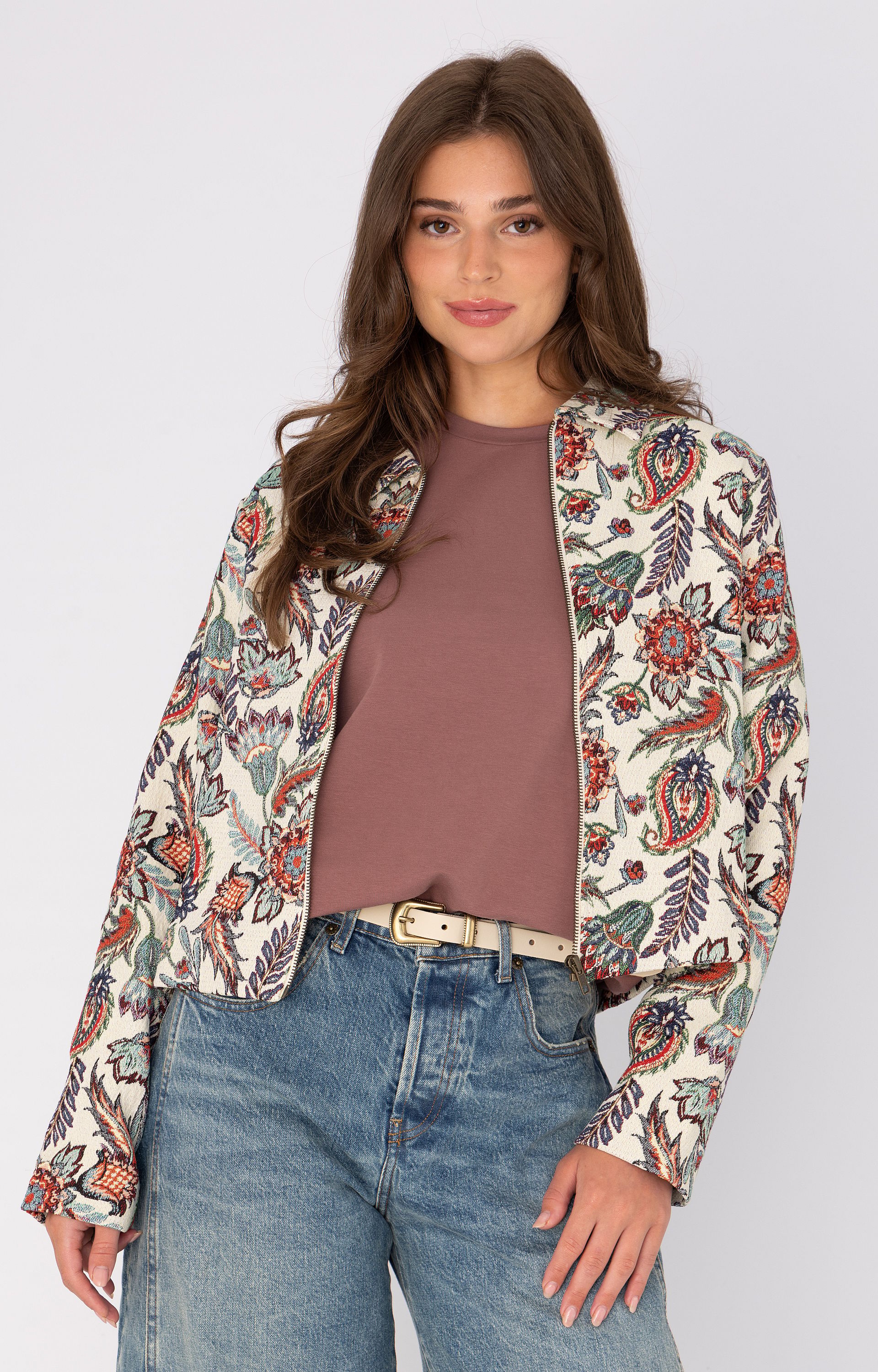 Jacket met dessin 