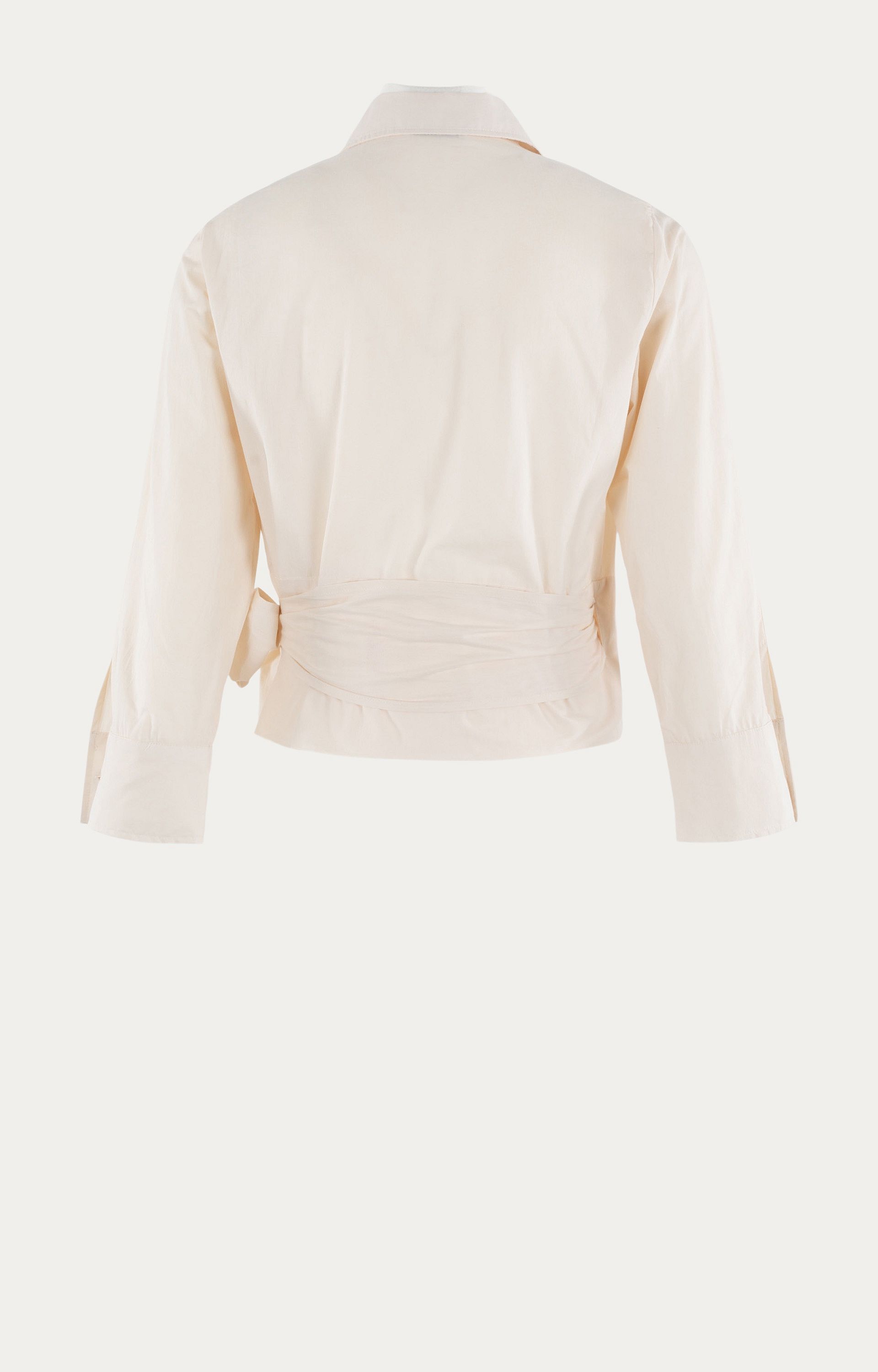 Wikkelblouse van katoenmix