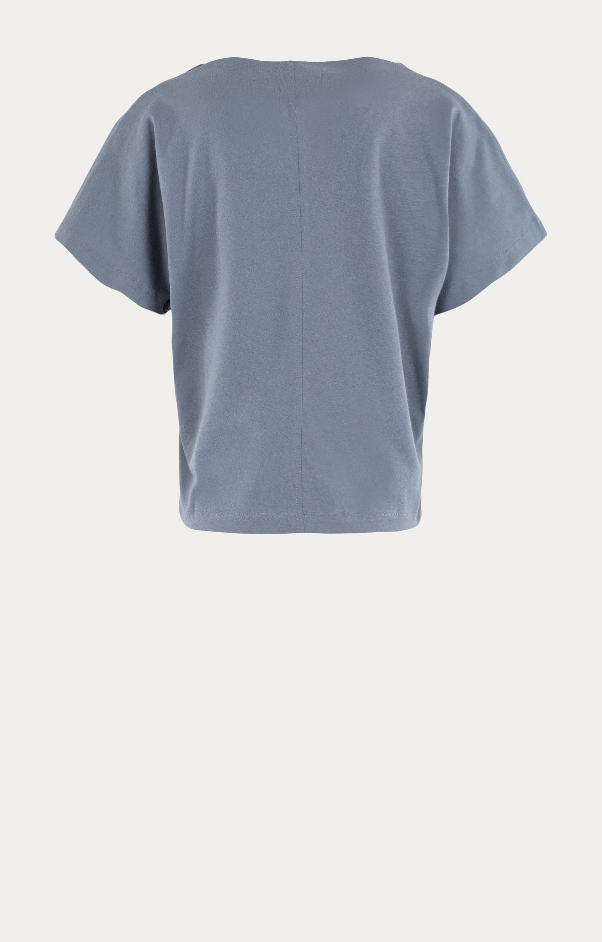 Shirt met watervalhals