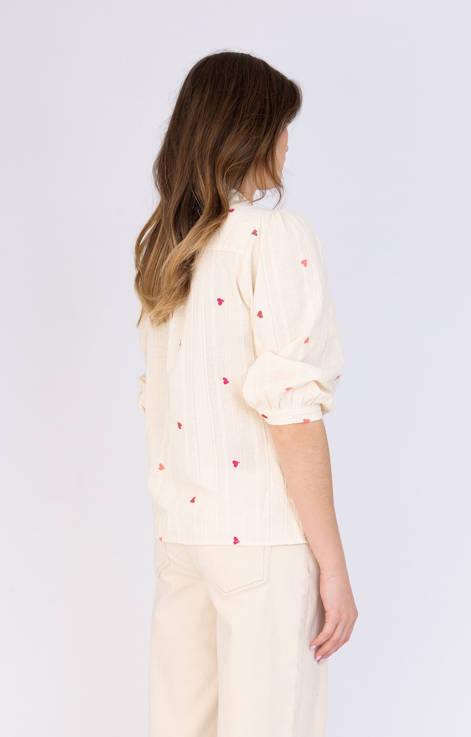 Blouse met hartjes