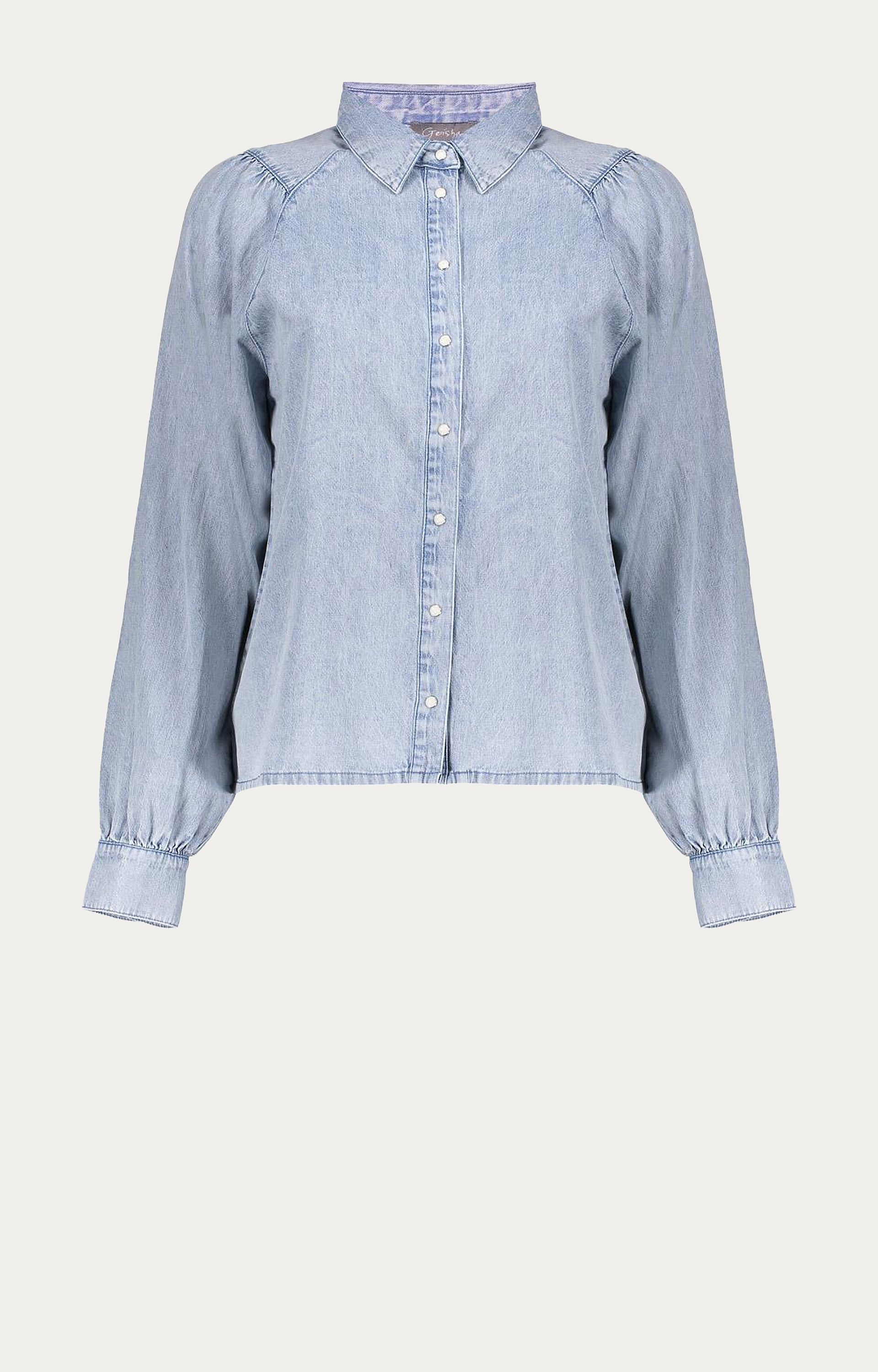 Blouse denimlook