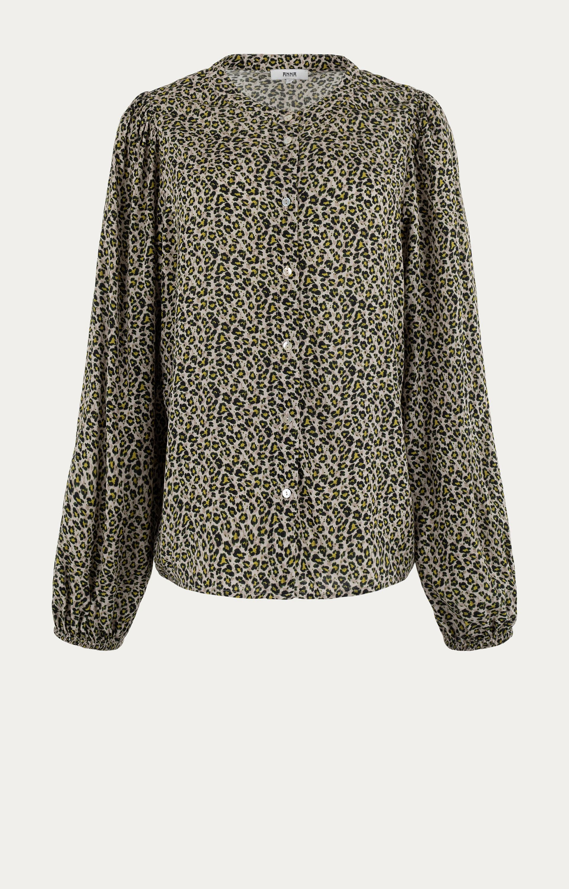 Blouse met panterprint