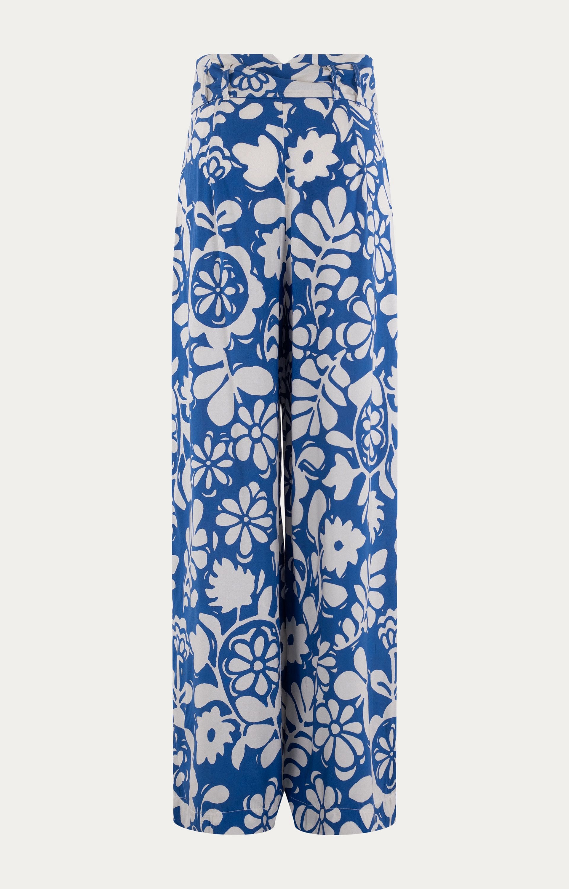 Broek met bloemenprint
