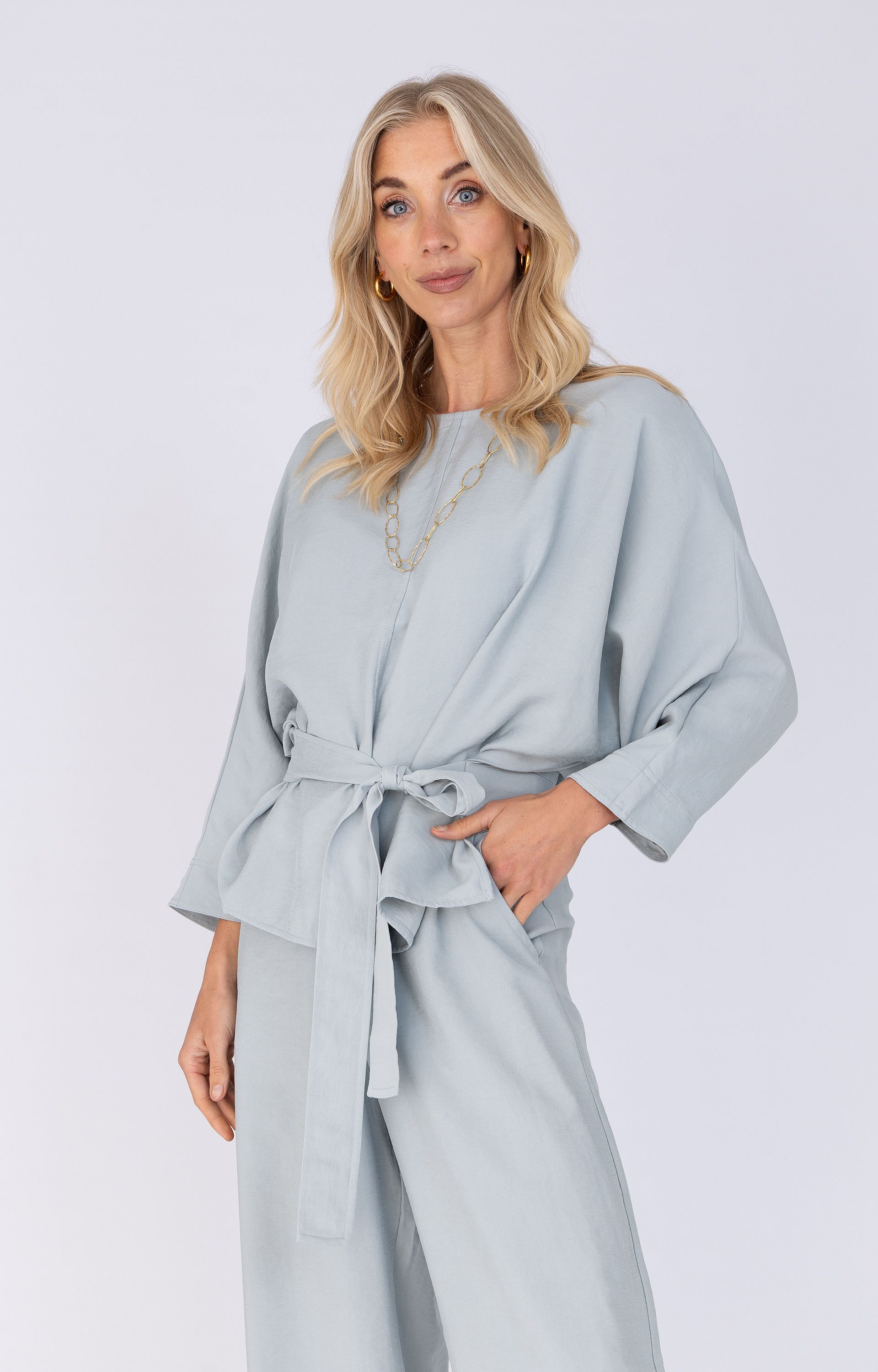 Blouse met strikdetail 