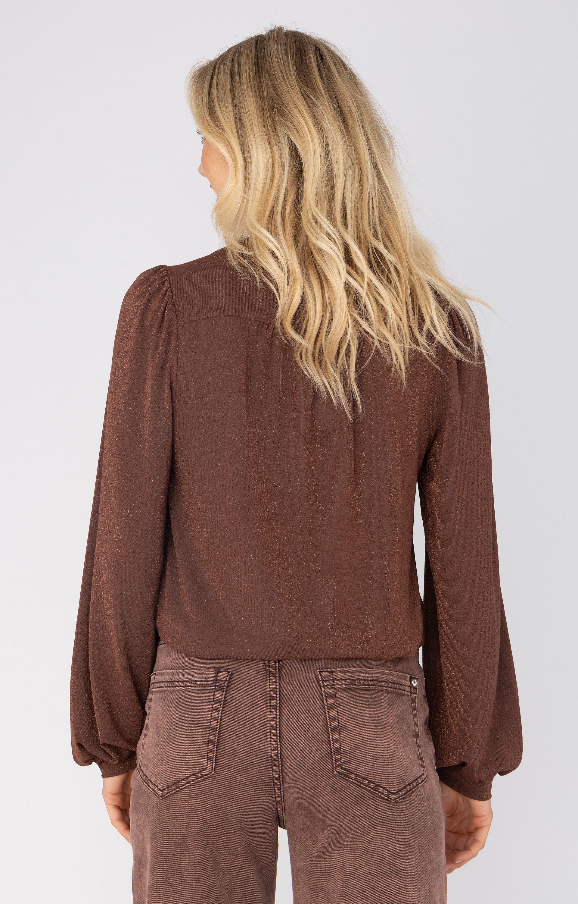 Blouse met glitter 