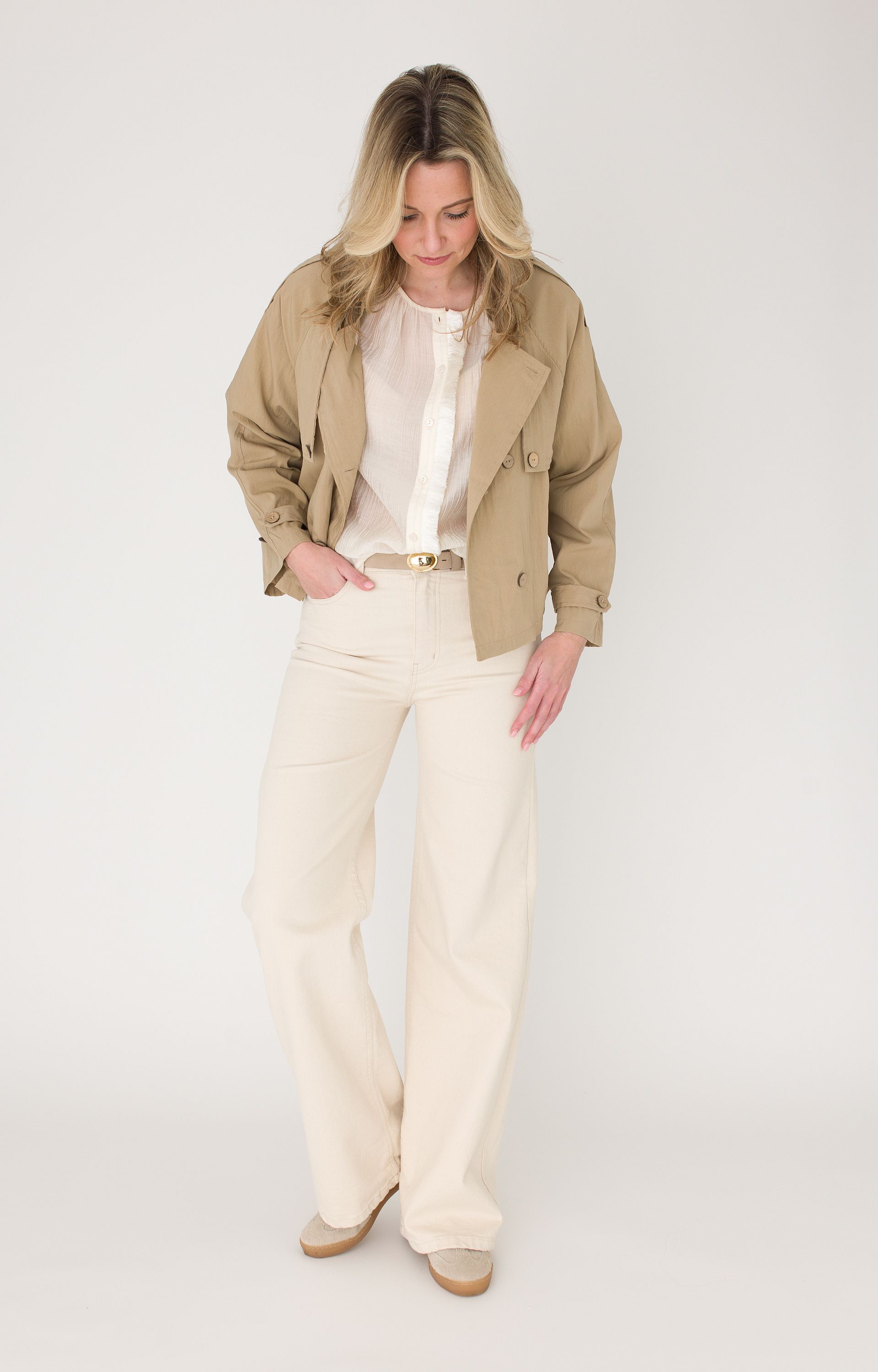 Korte trenchcoat