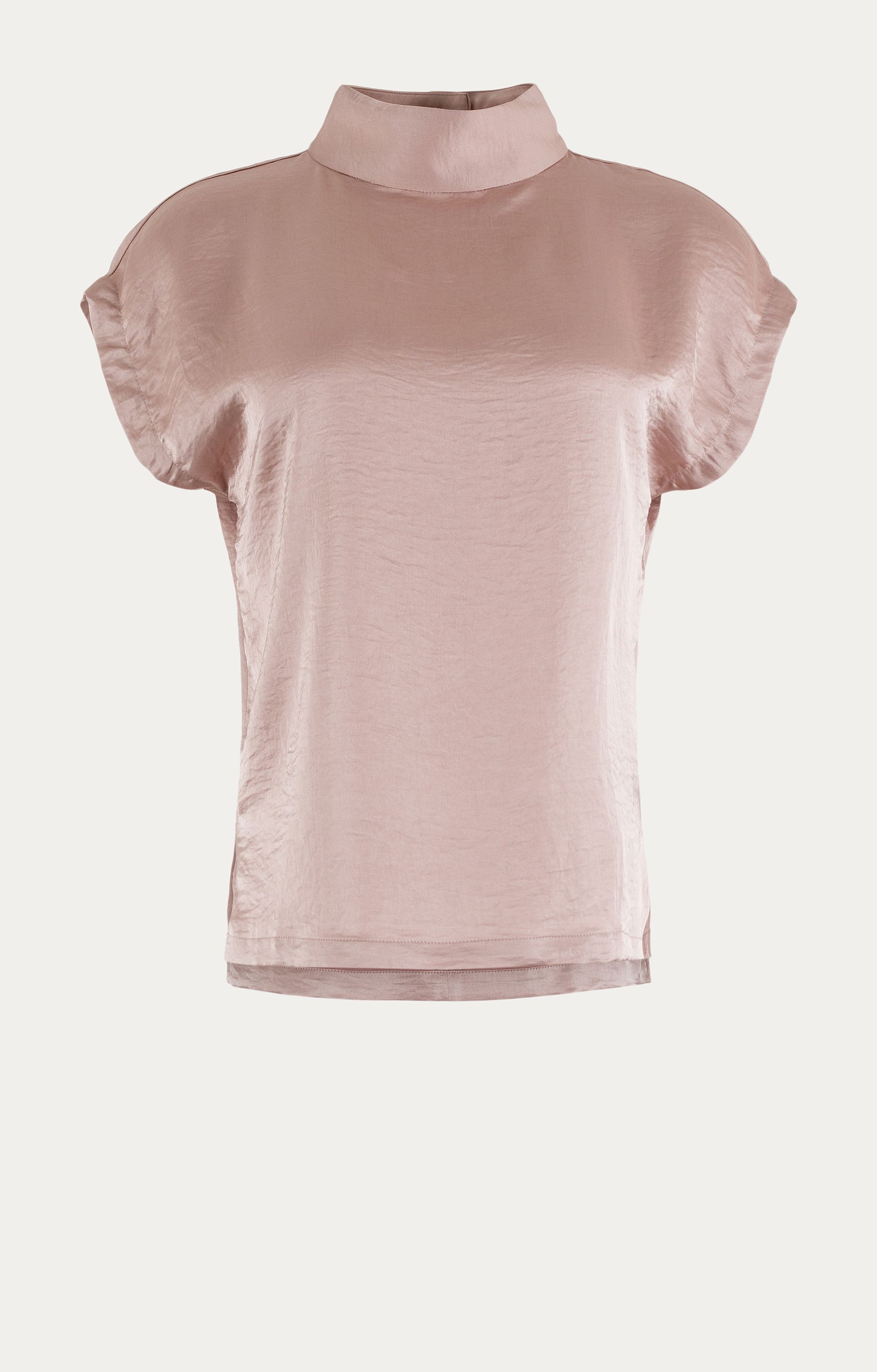 Blouse met satijnlook