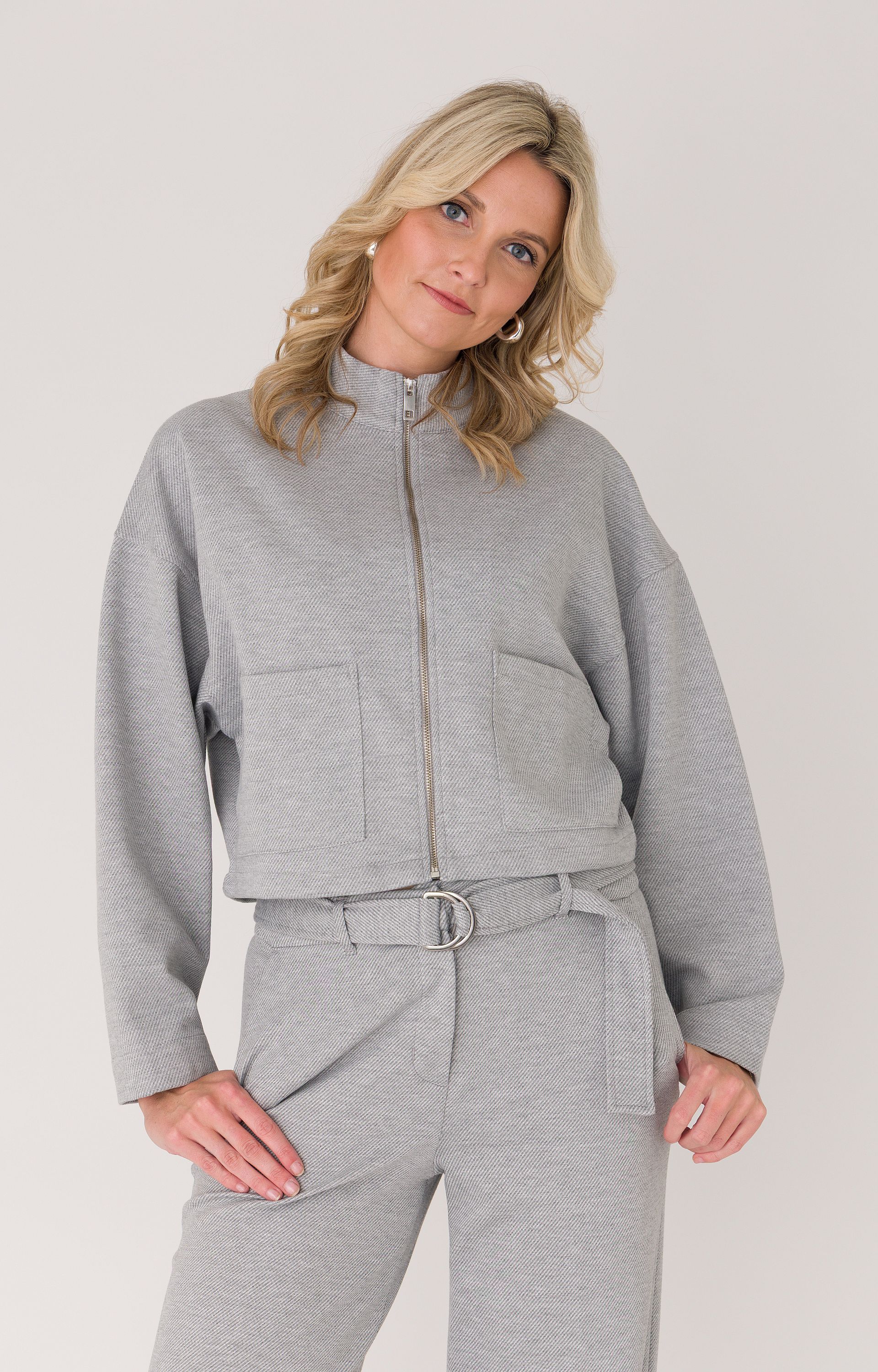 Blazer met diagonale streep