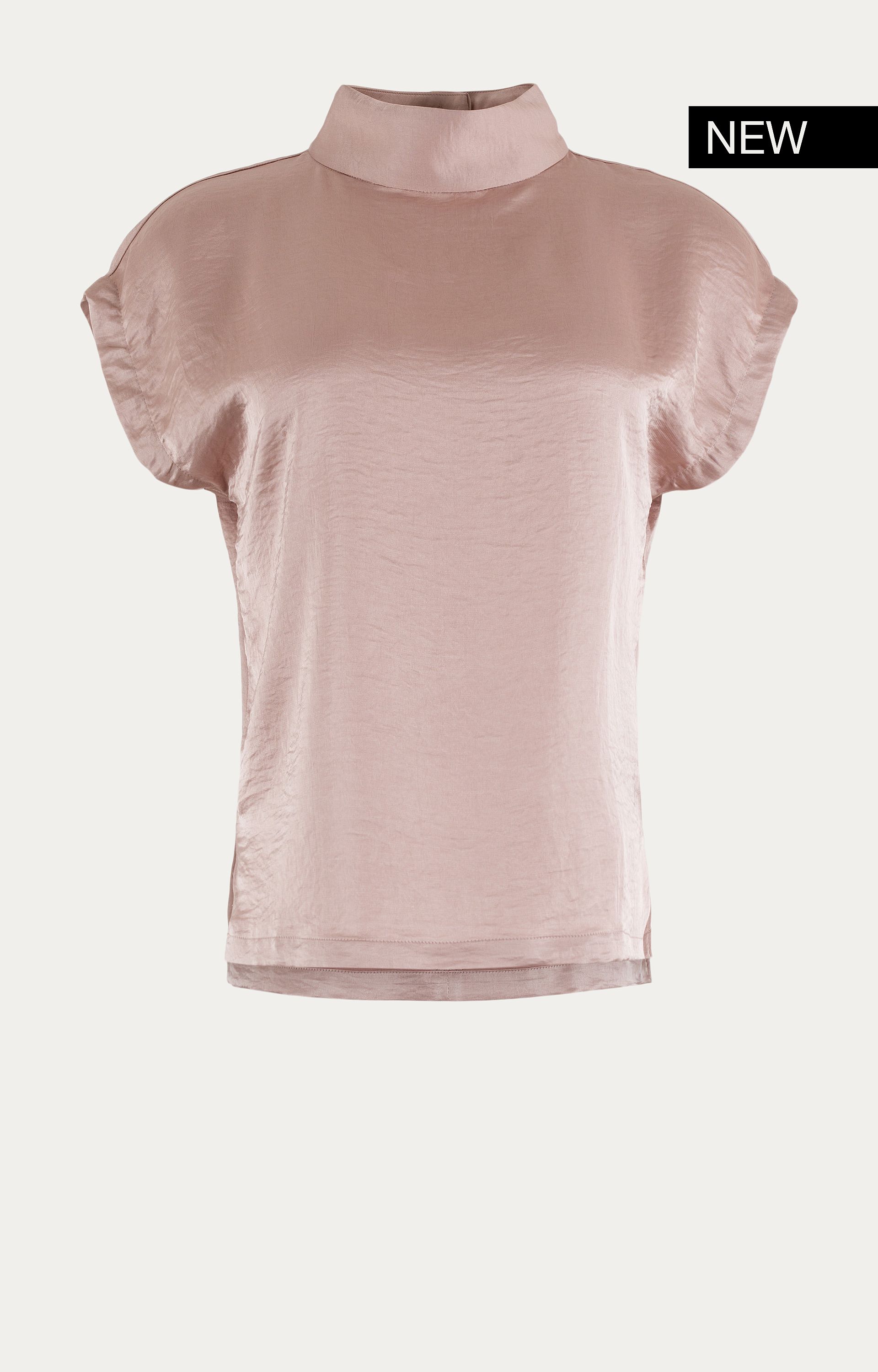 Blouse met satijnlook