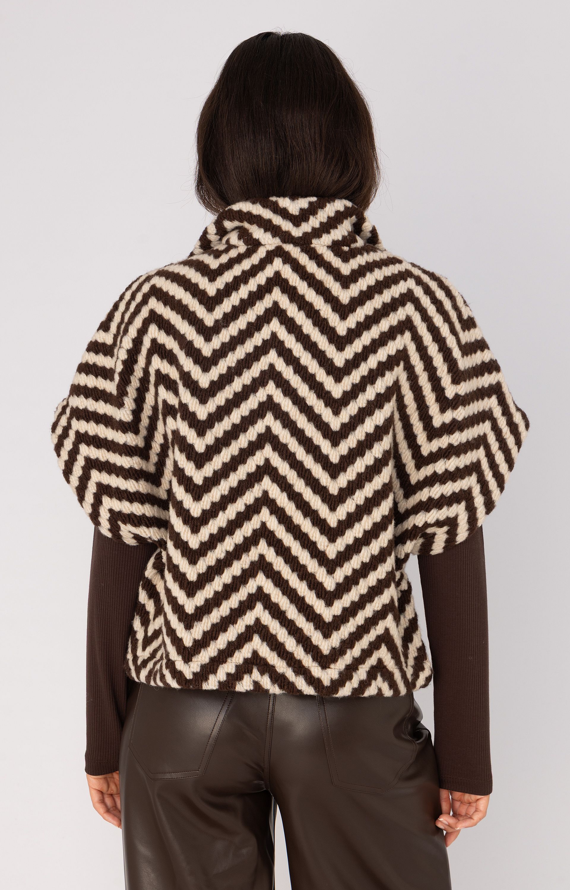 Gilet met zigzagpatroon