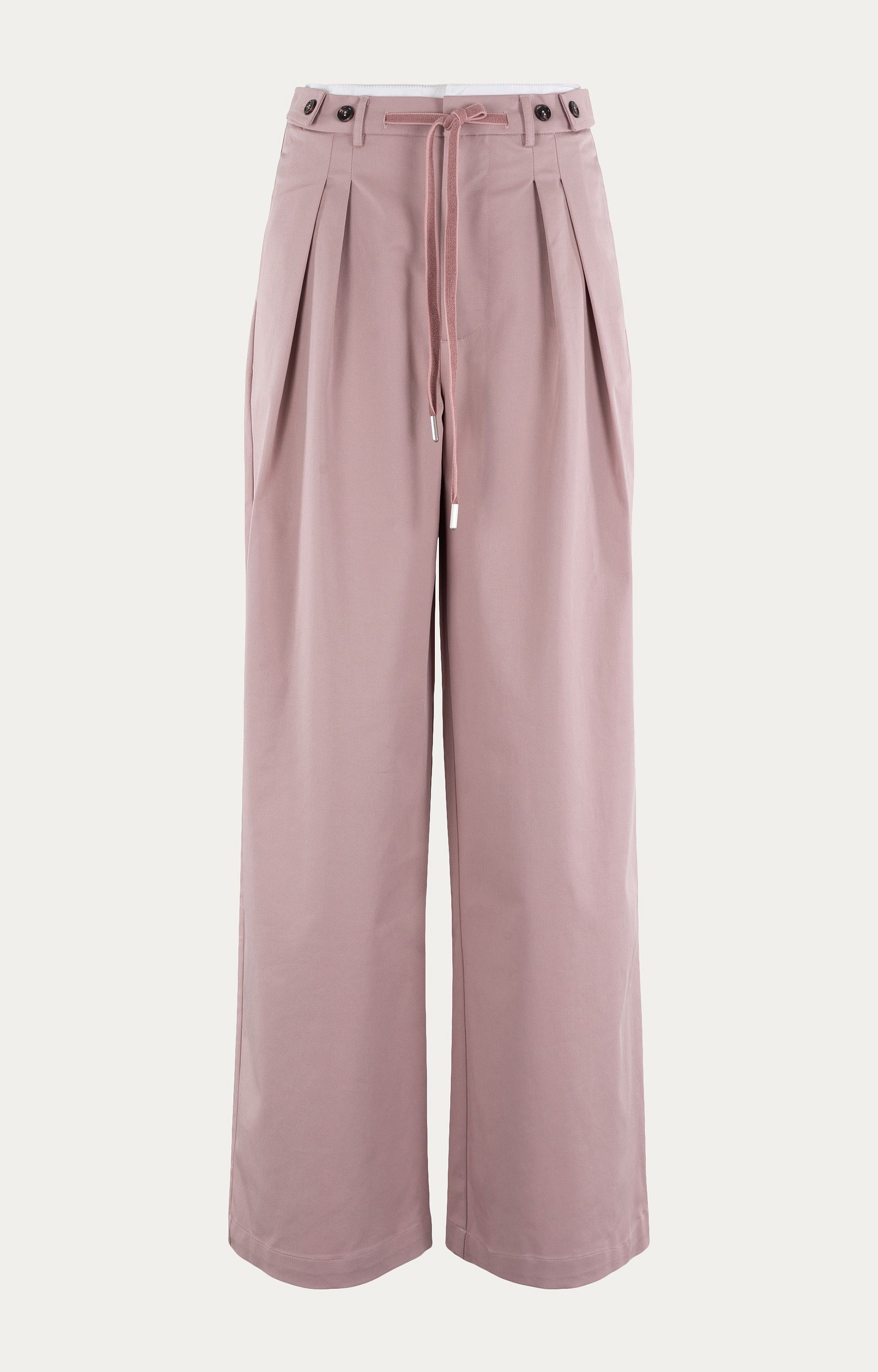 Pantalon met bandplooi