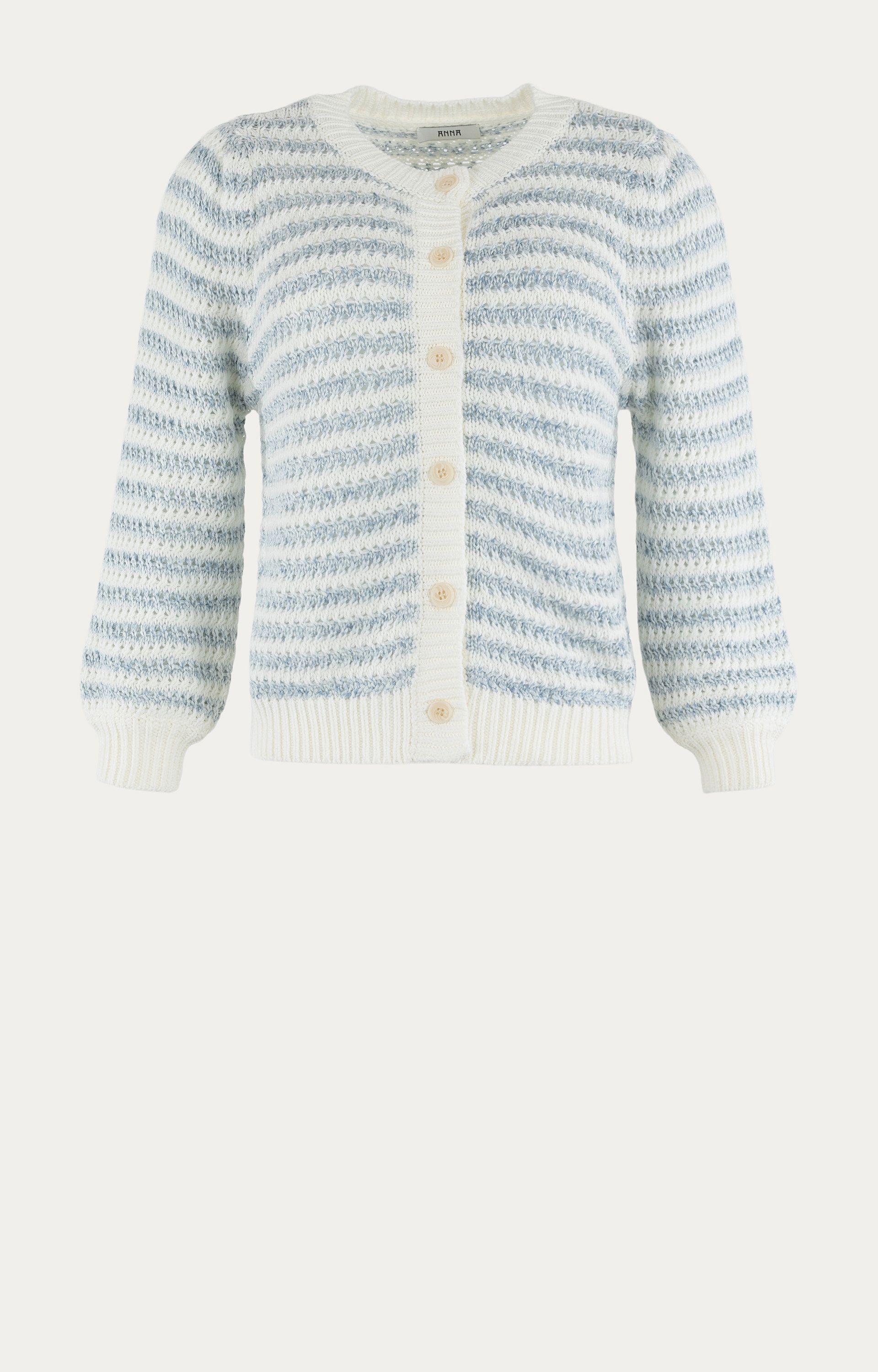 Gestreept tricot vest