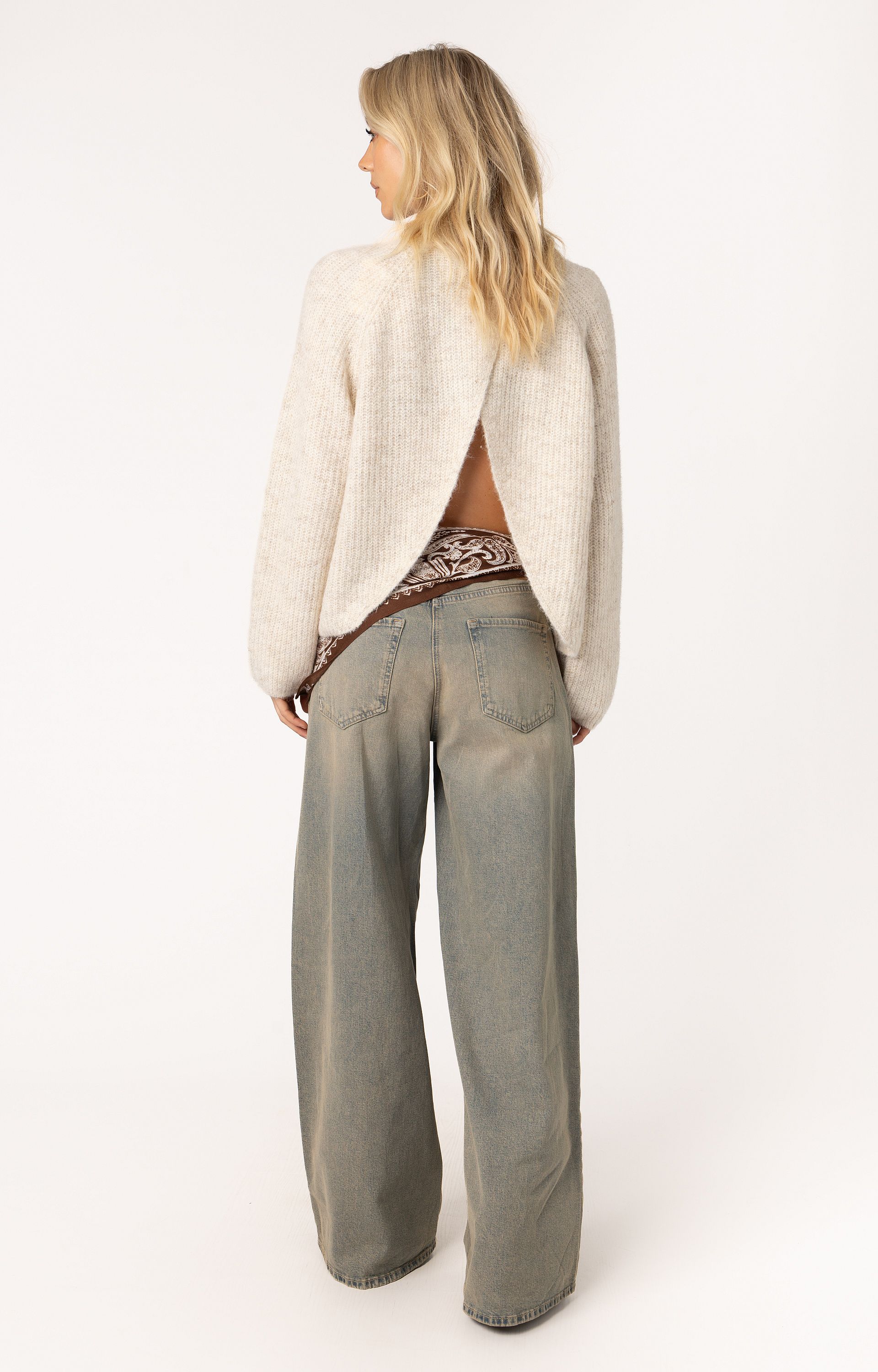 Pullover met splitdetail