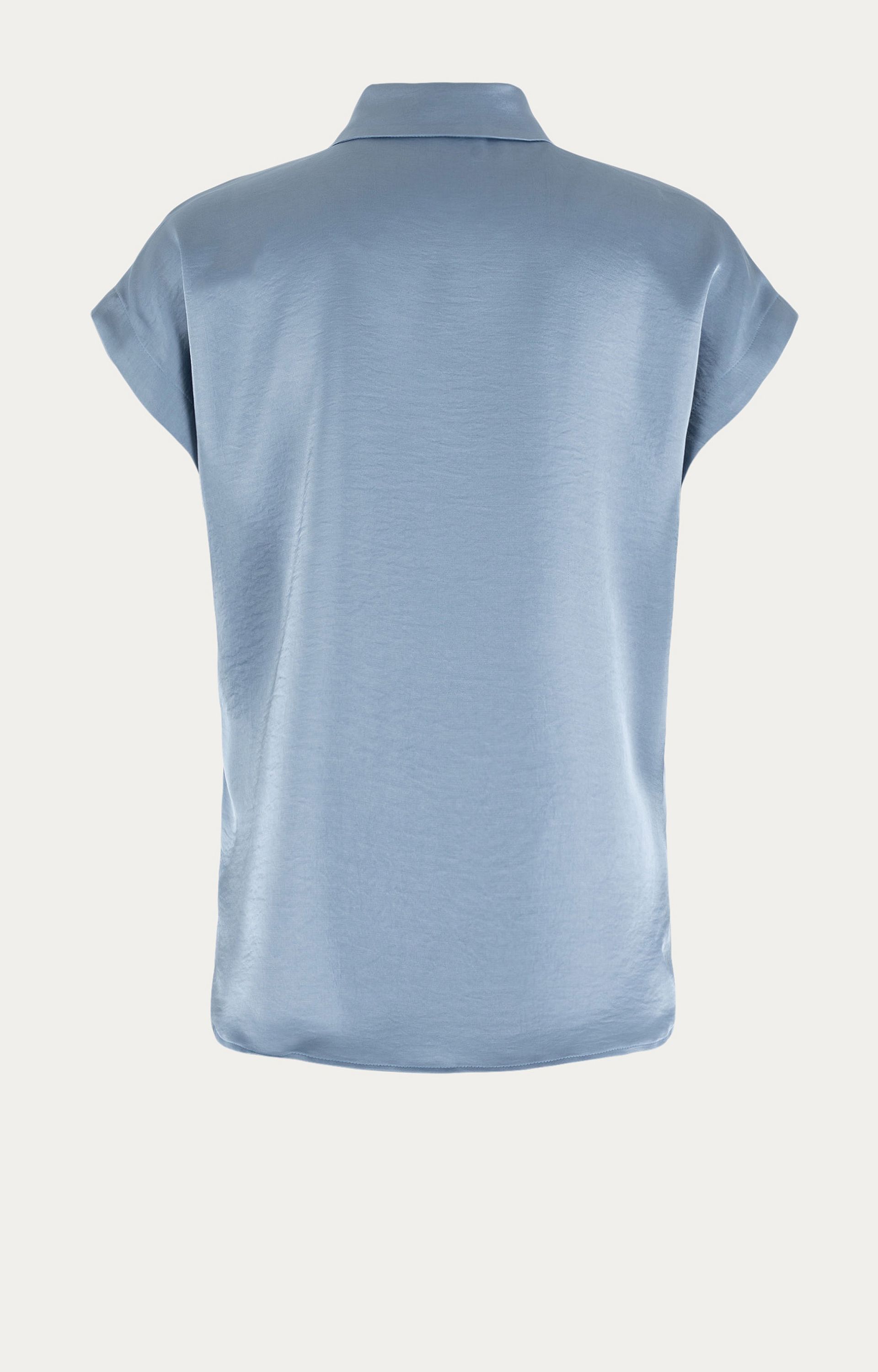 Blouse met satijnlook