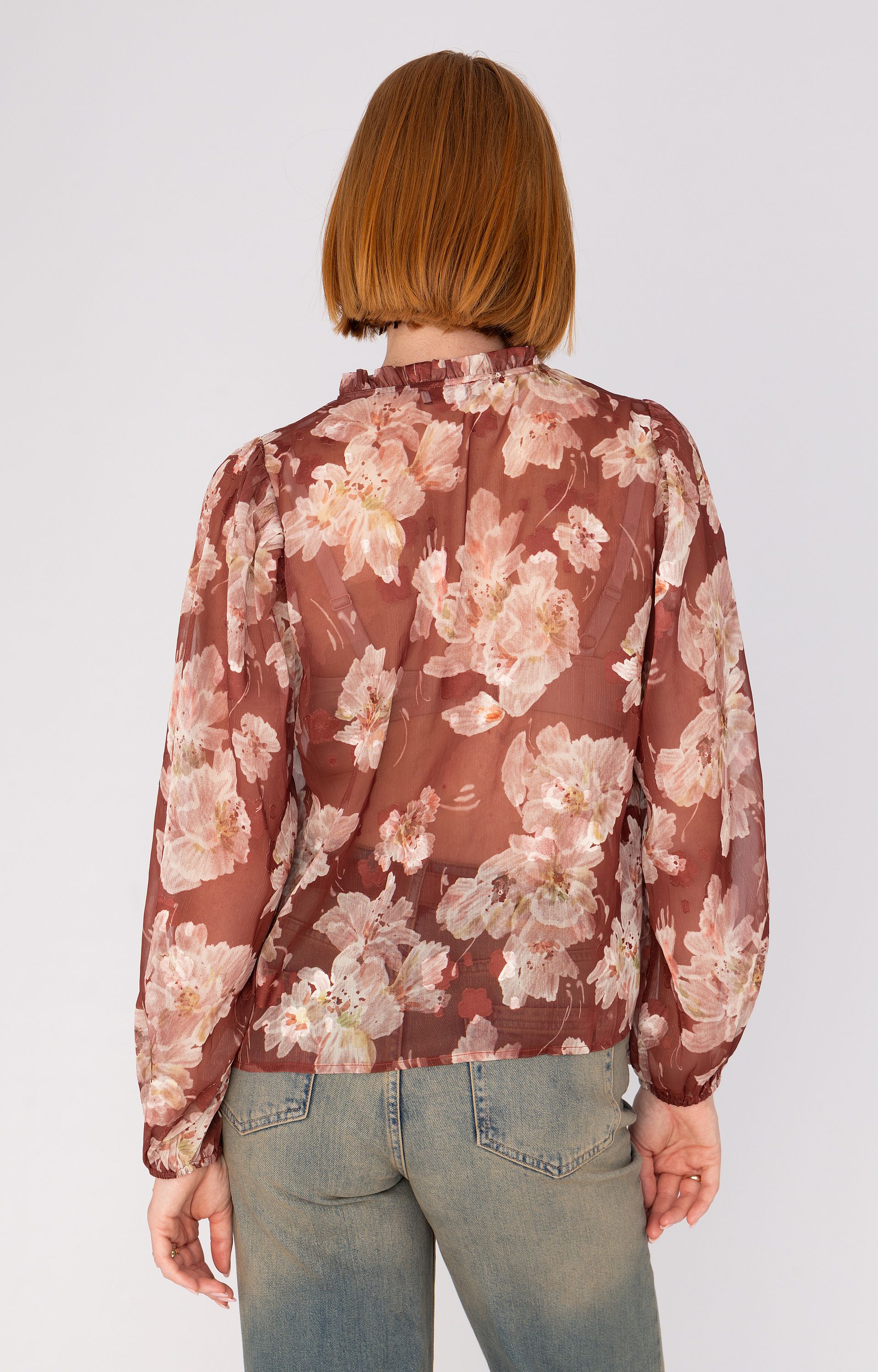 Blouse met dessin 