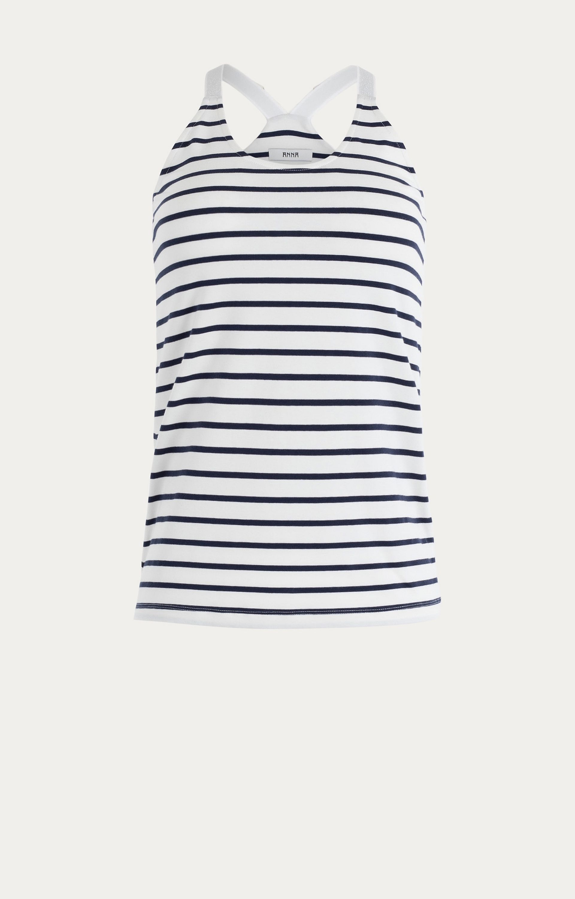 Top met lurexbandjes