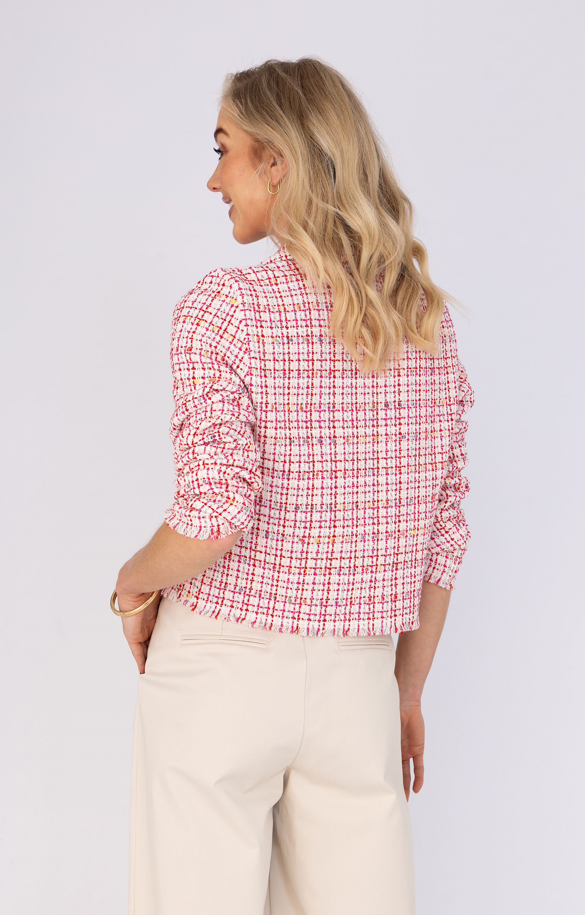 Blazer met ruitdessin