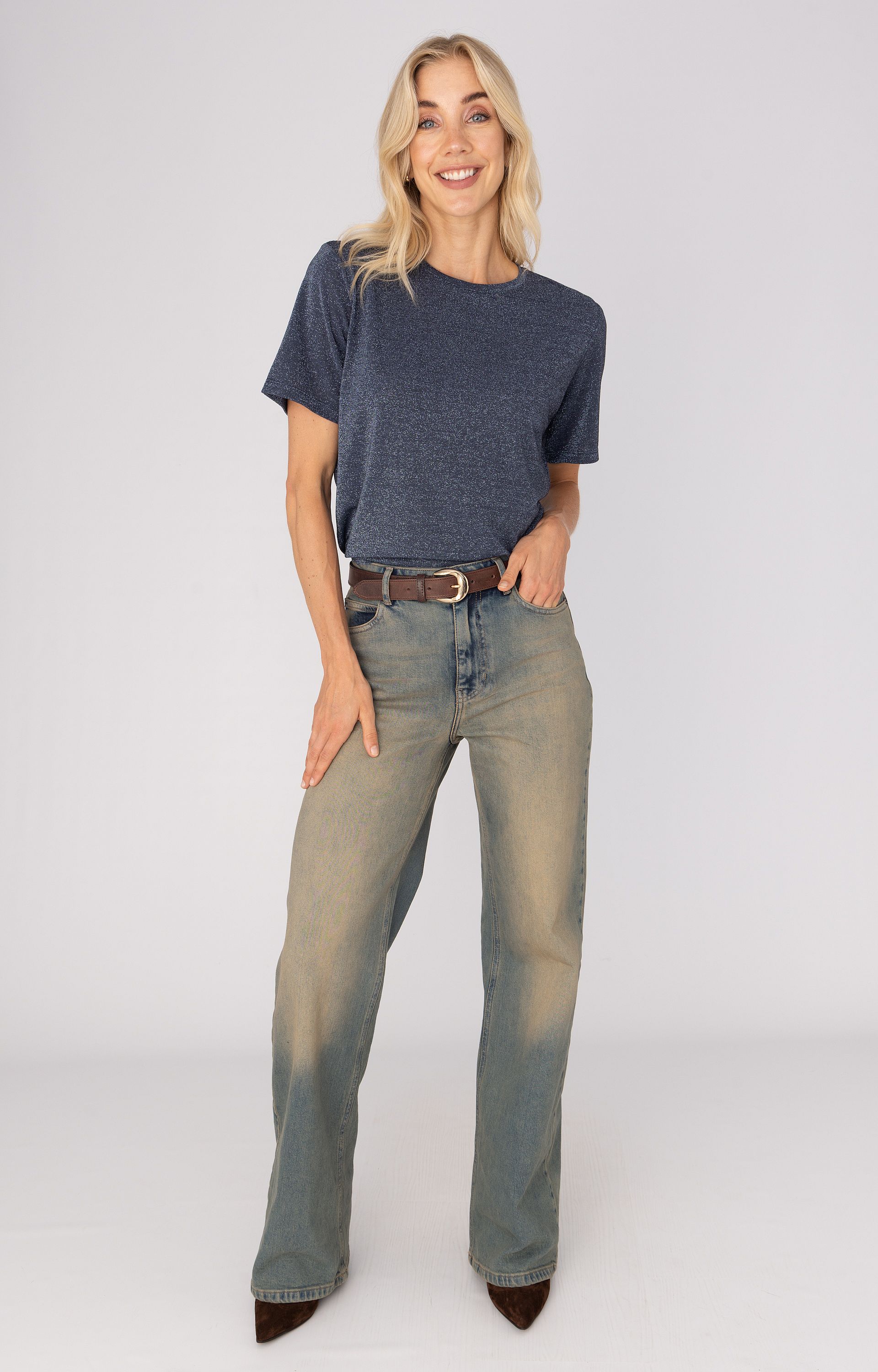 Shirt met glitter