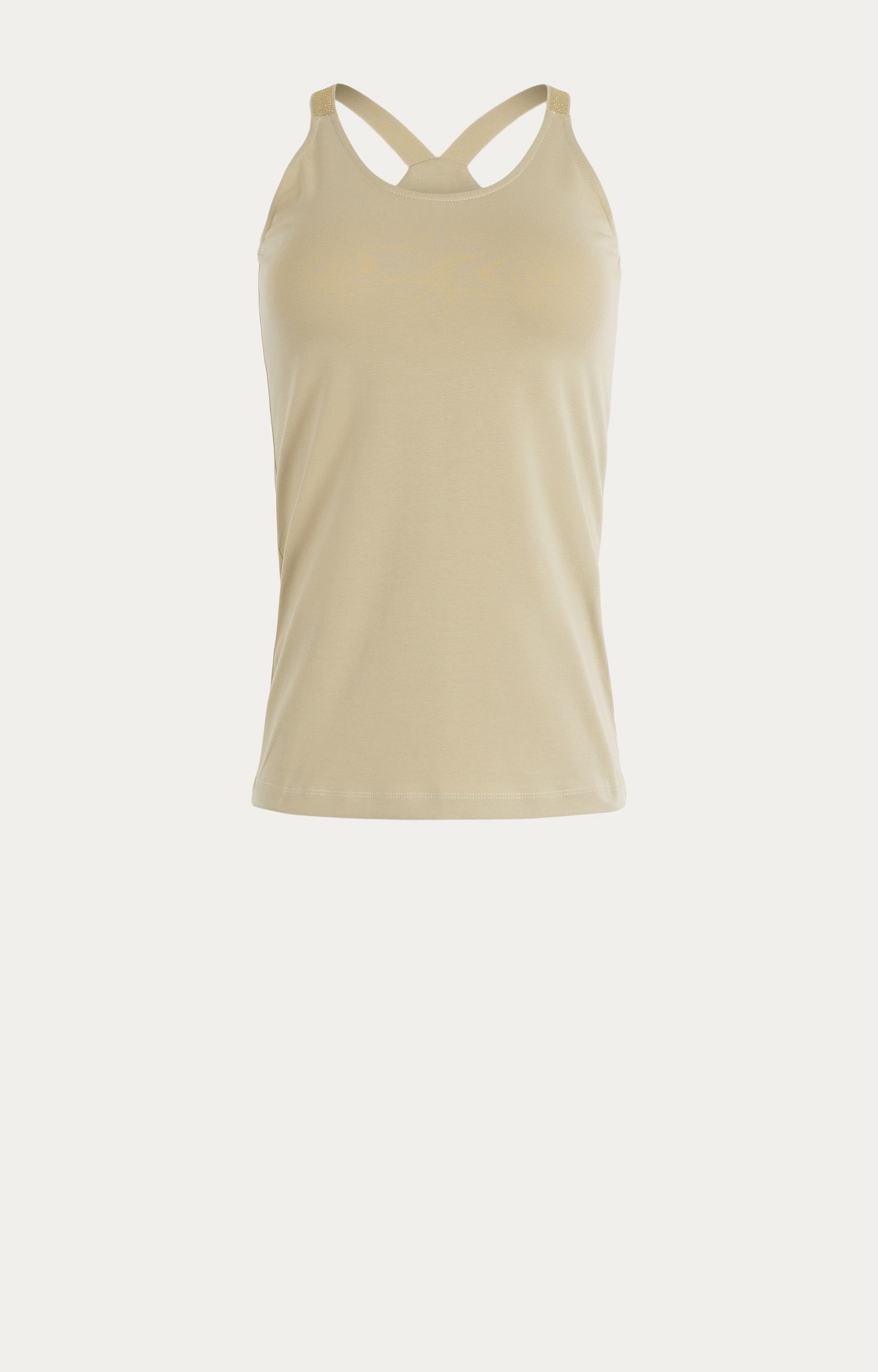 Top met lurexbandjes