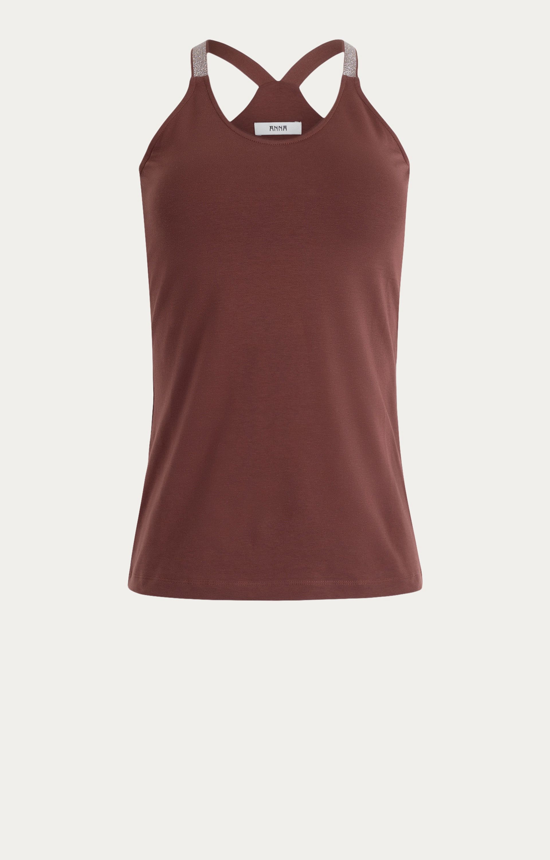 Top met lurexbandjes