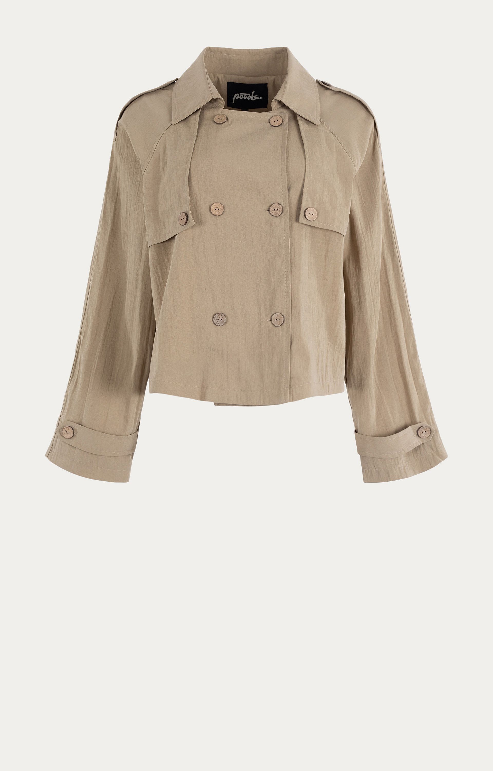 Korte trenchcoat