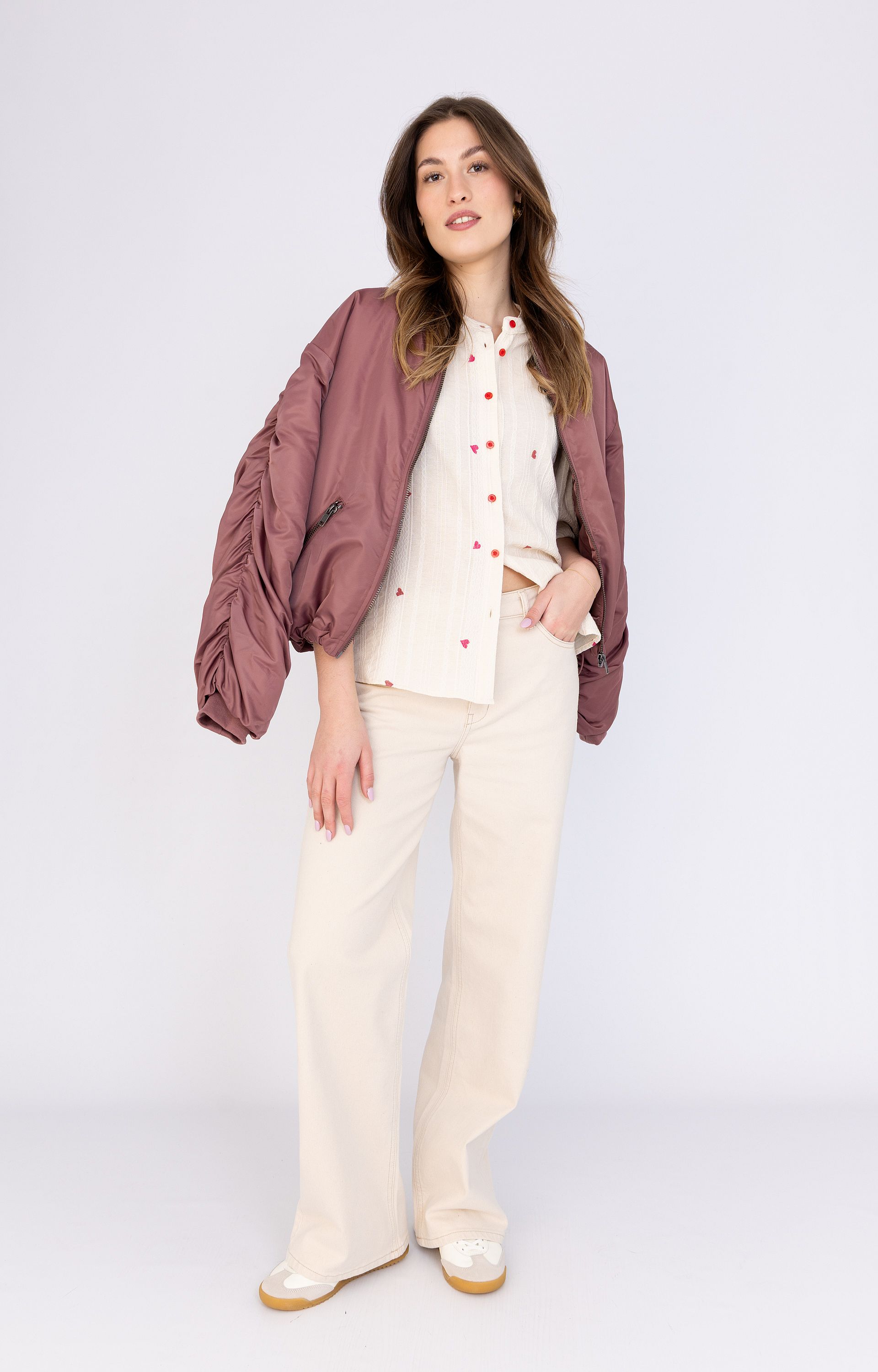 Blouse met hartjes