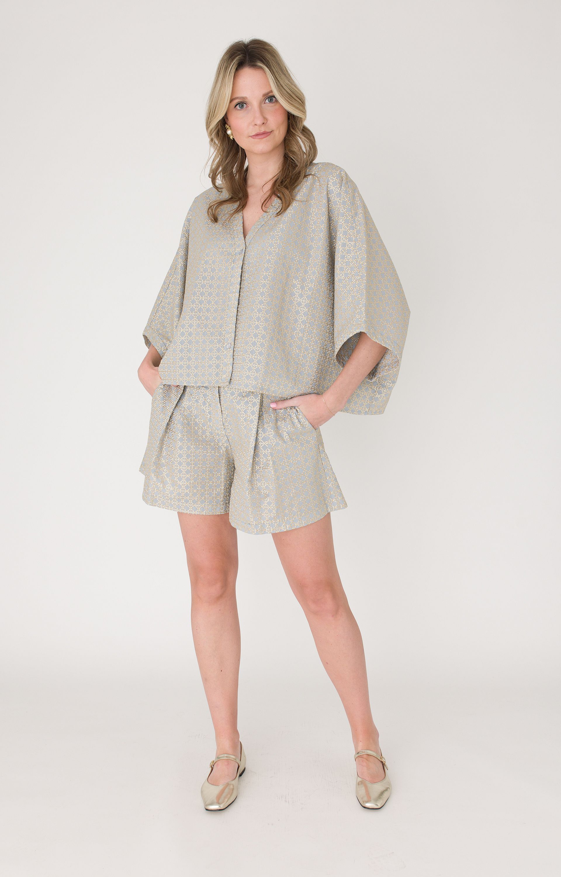 Blouse all-over borduurselprint