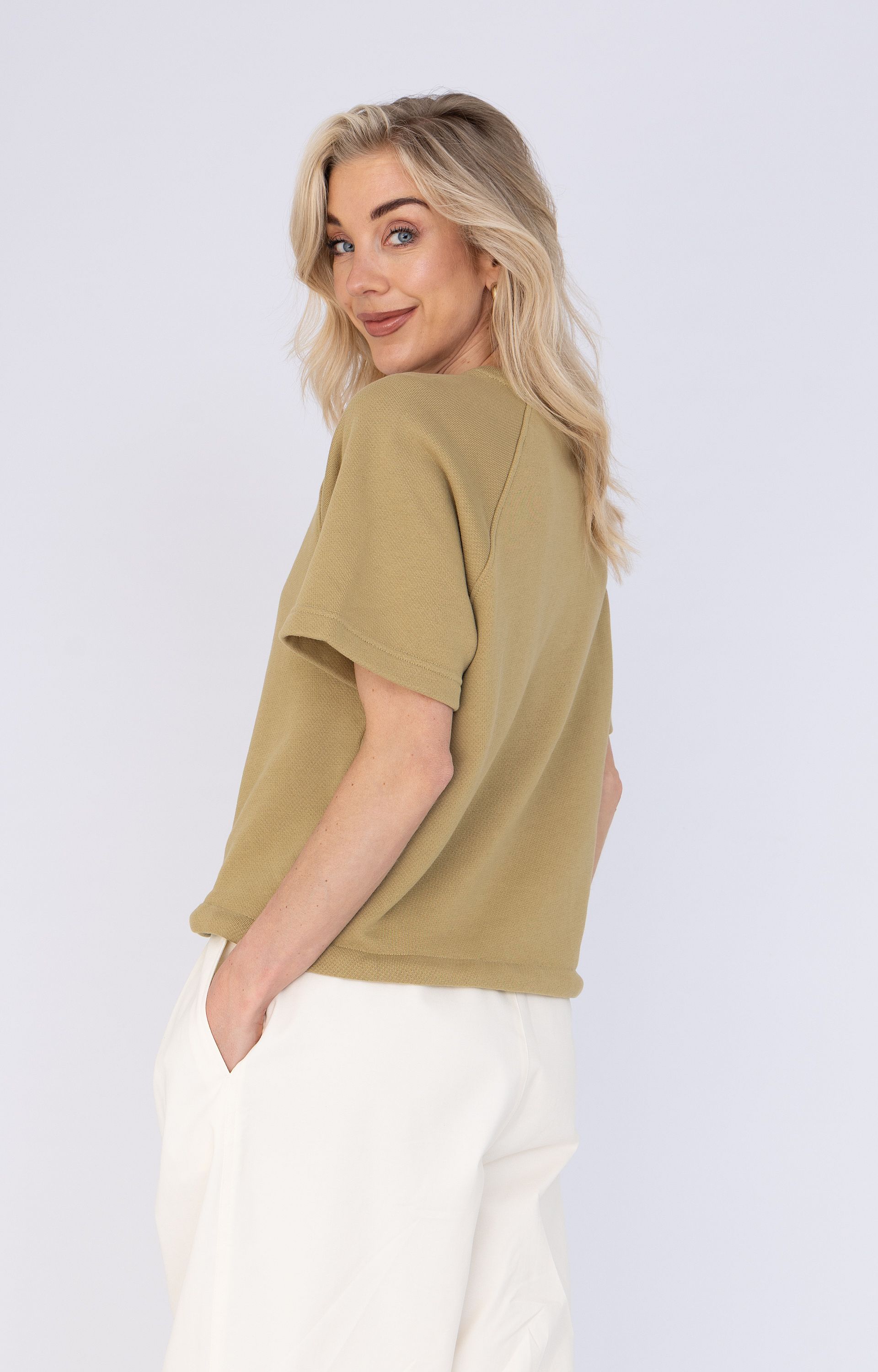 Sweater met strikceintuur