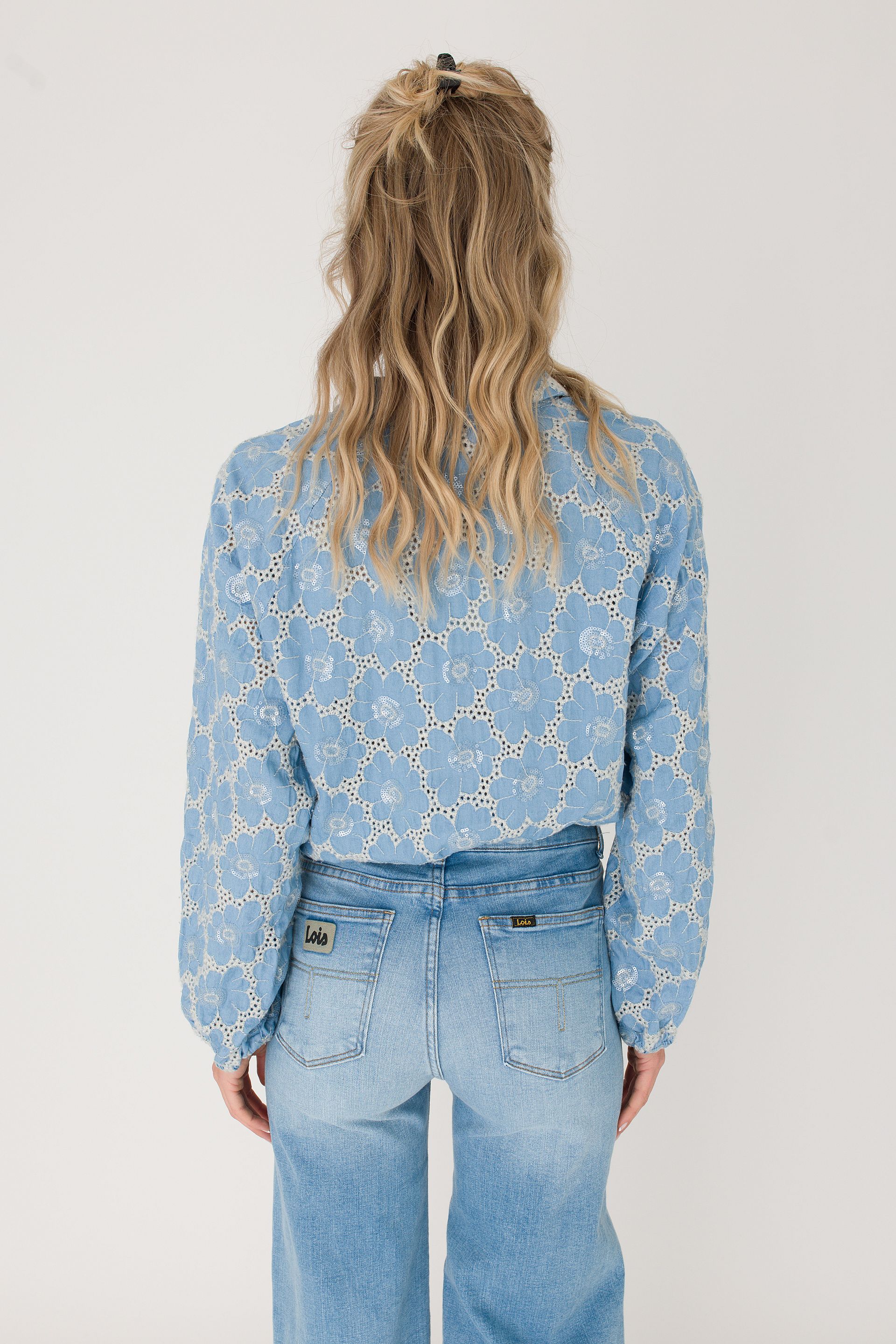 Blouse met embroidery