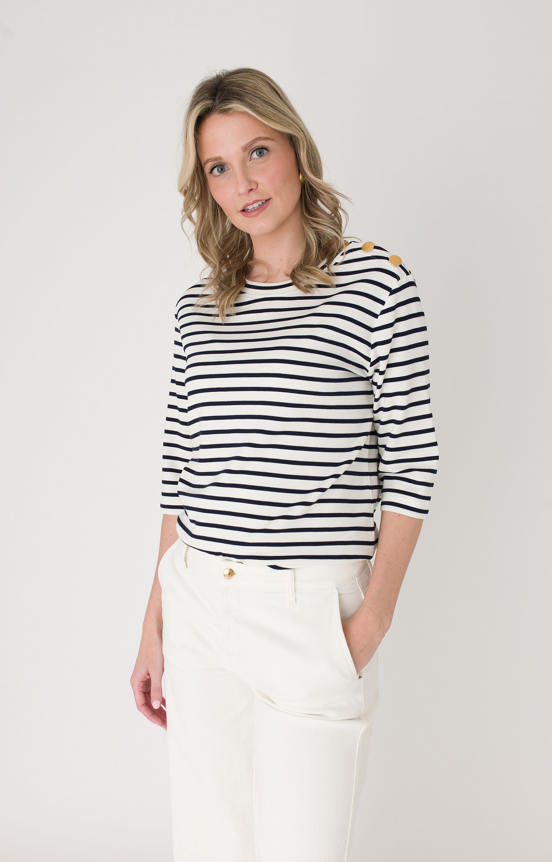 Sweater met streepdessin