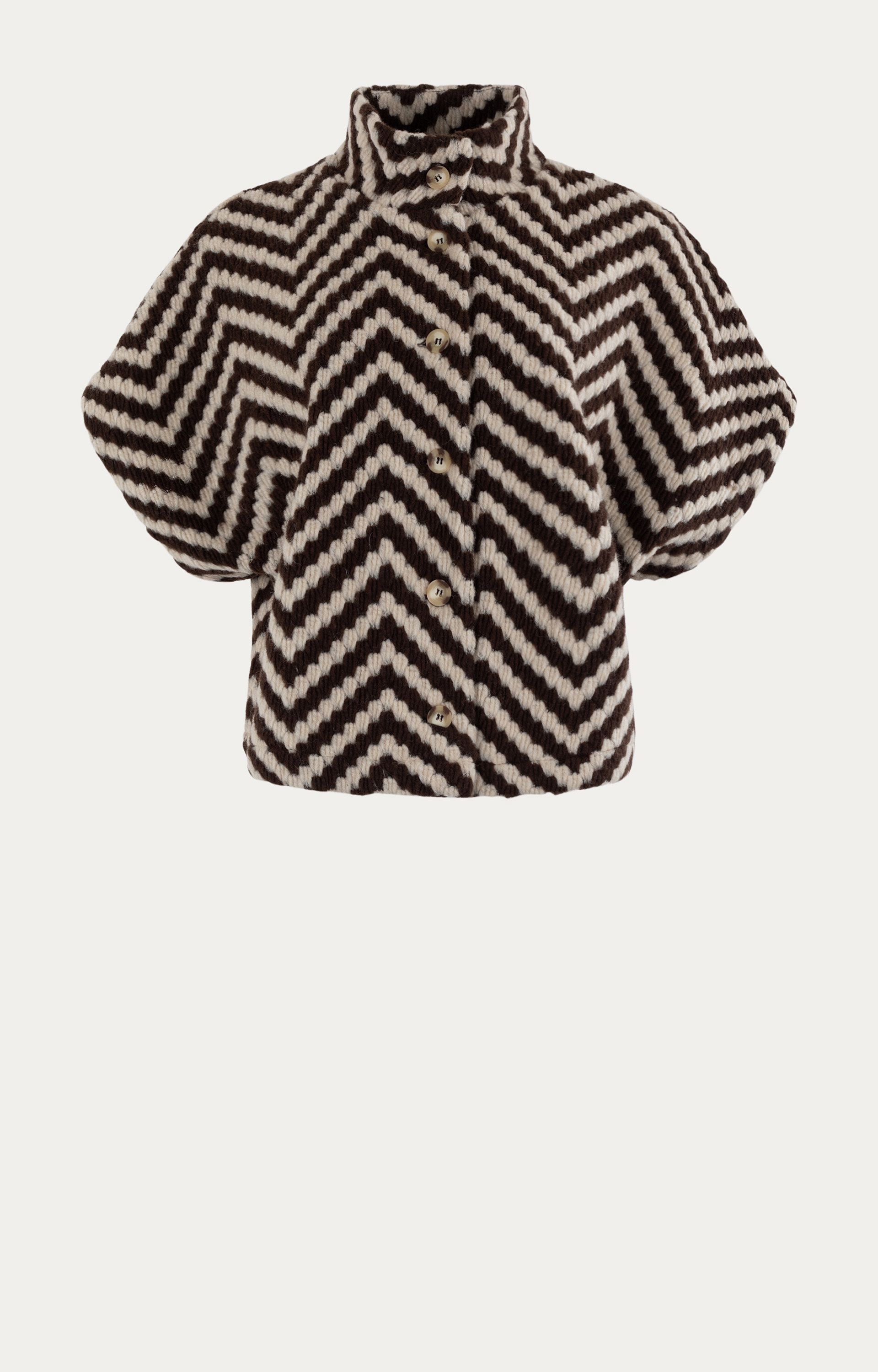 Gilet met zigzagpatroon