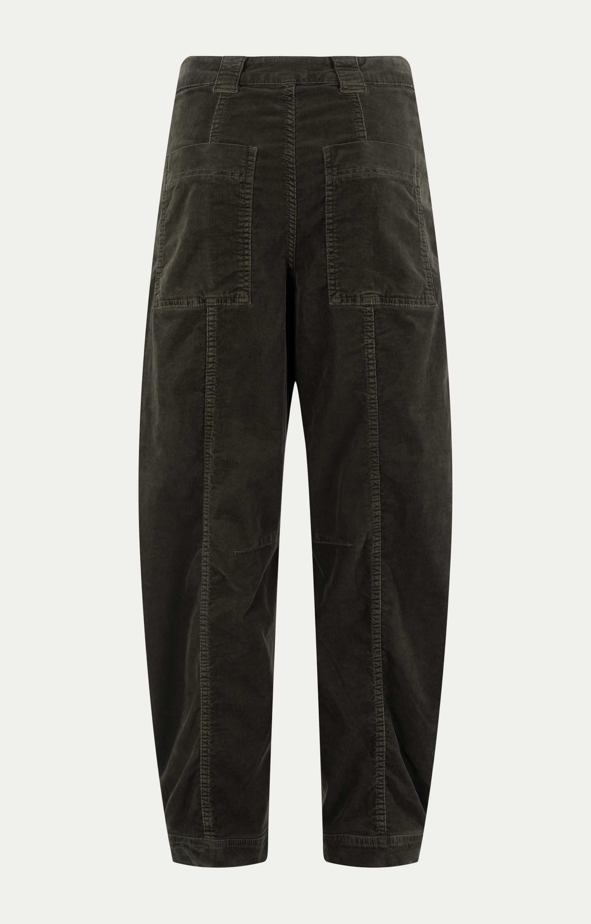 Broek met ribstructuur 
