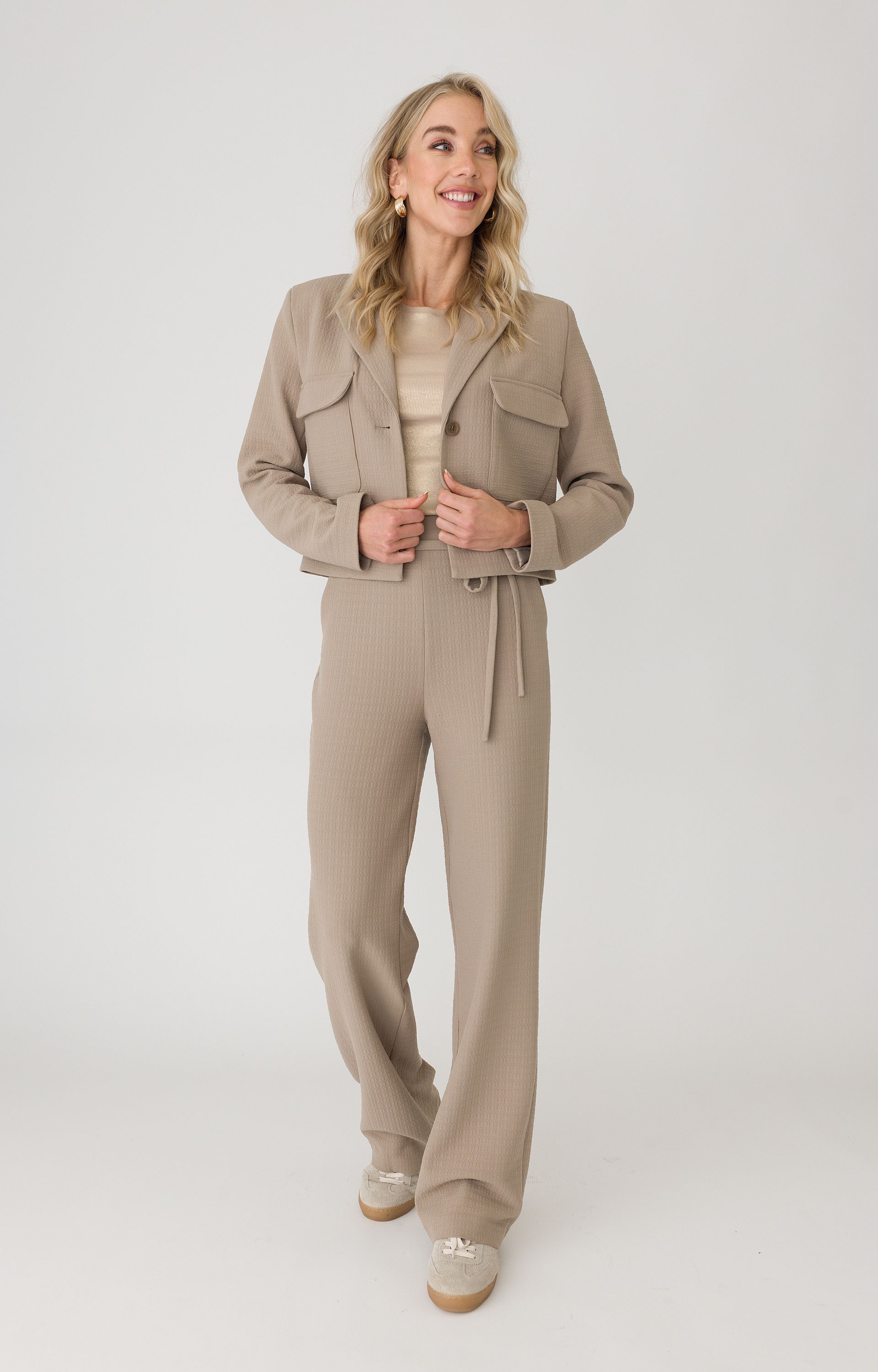 Broek met structuur