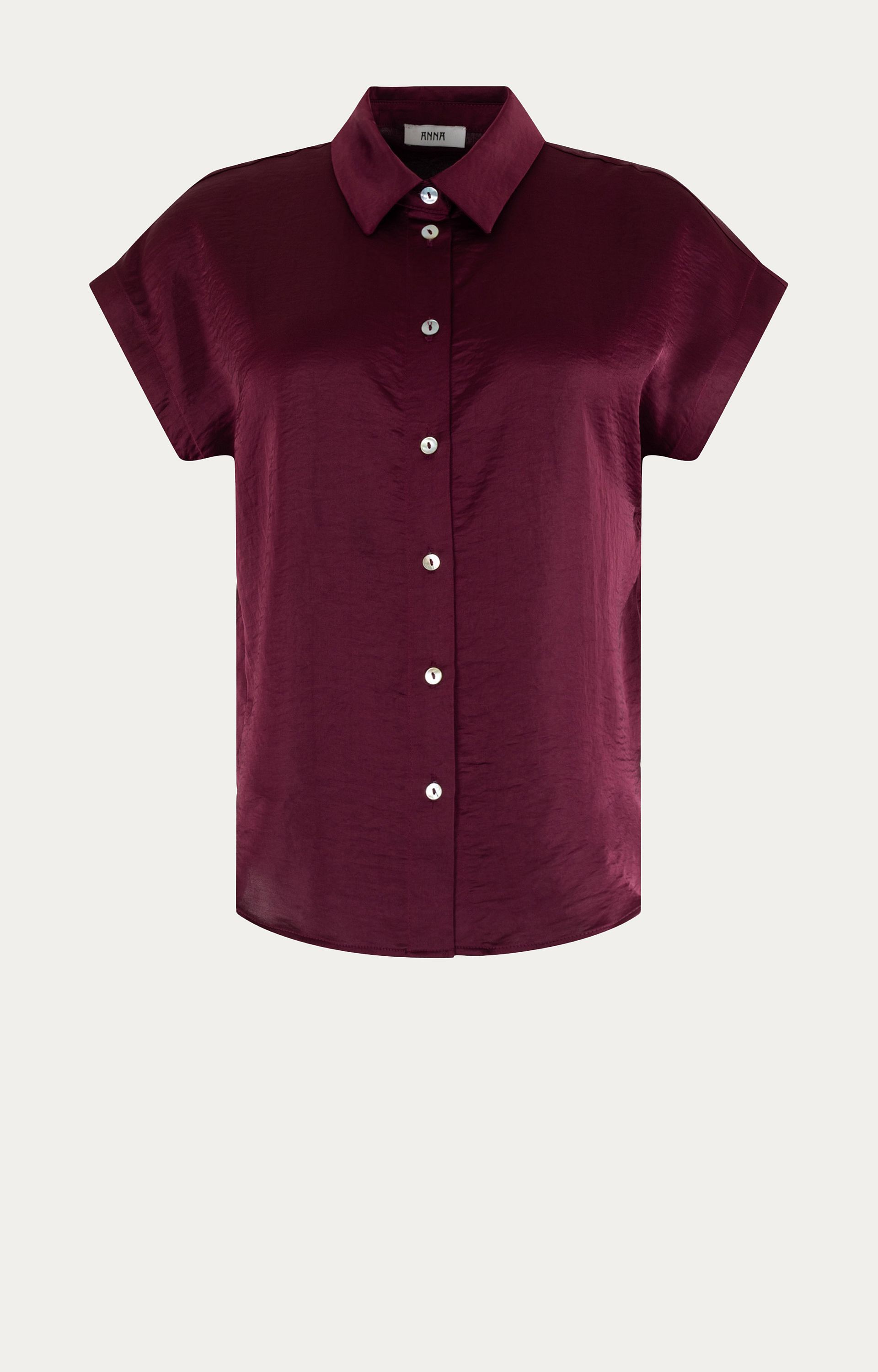 Blouse met satijnlook 