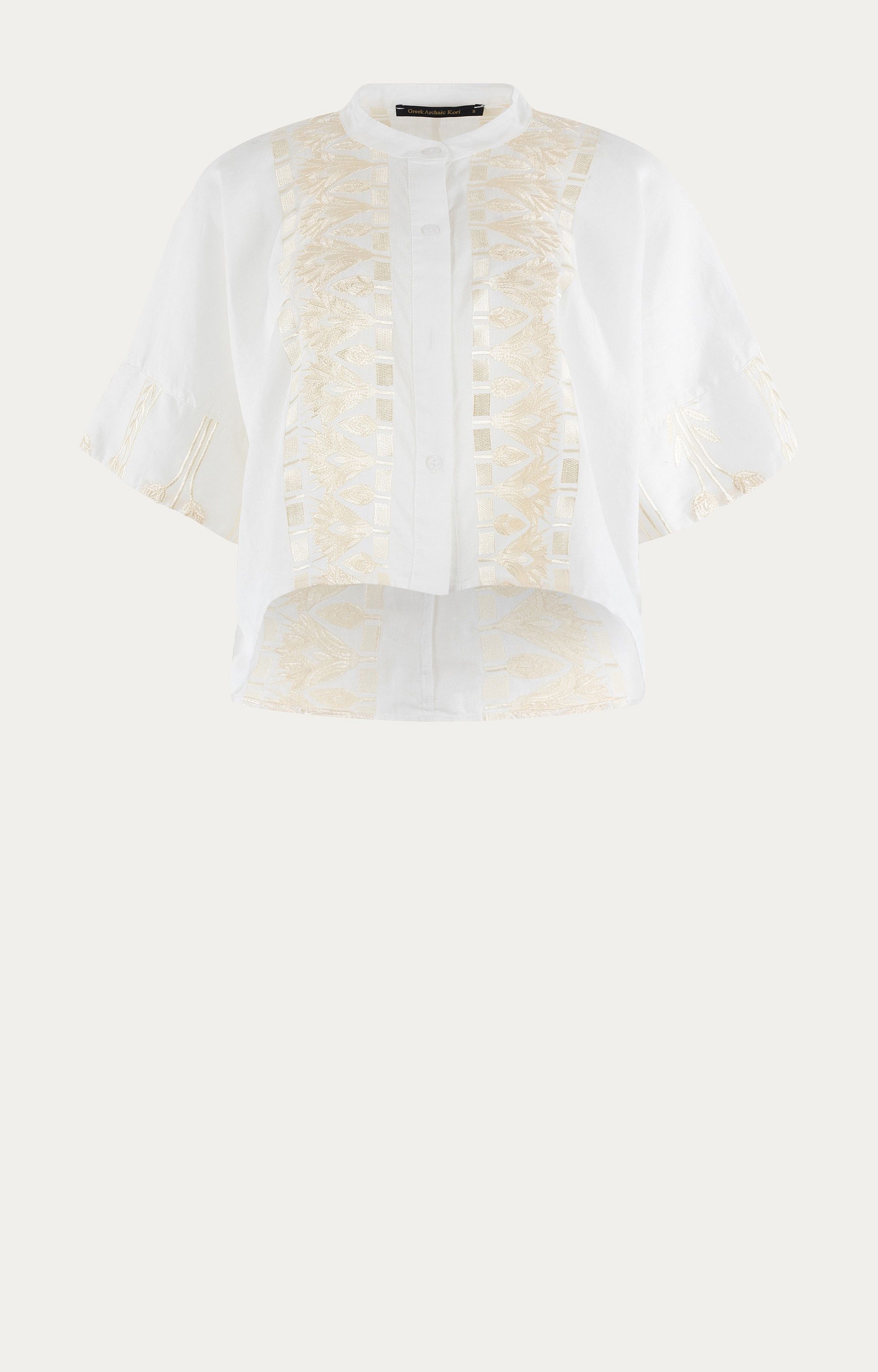 Blouse met geborduurd patroon