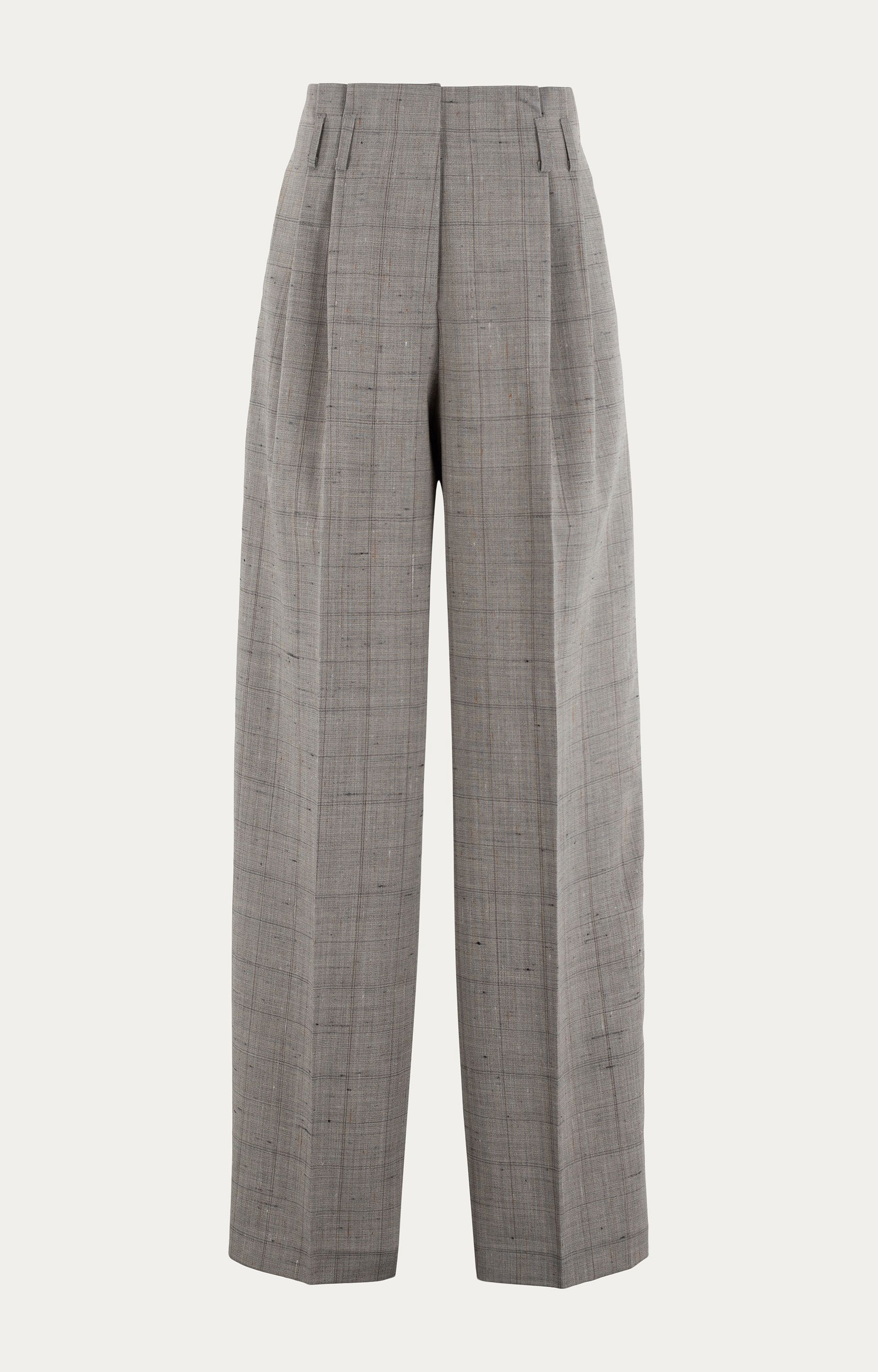 Broek met wolmix