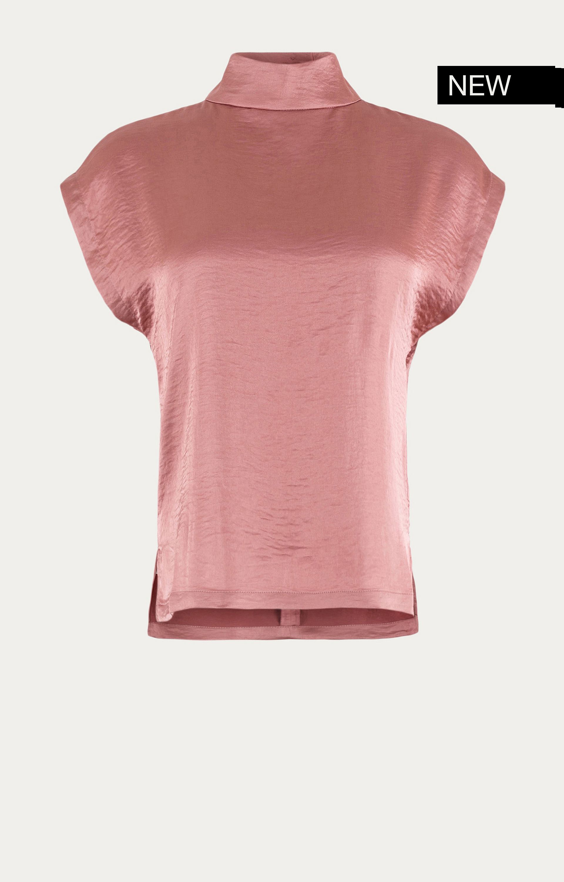 Blouse met satijnlook