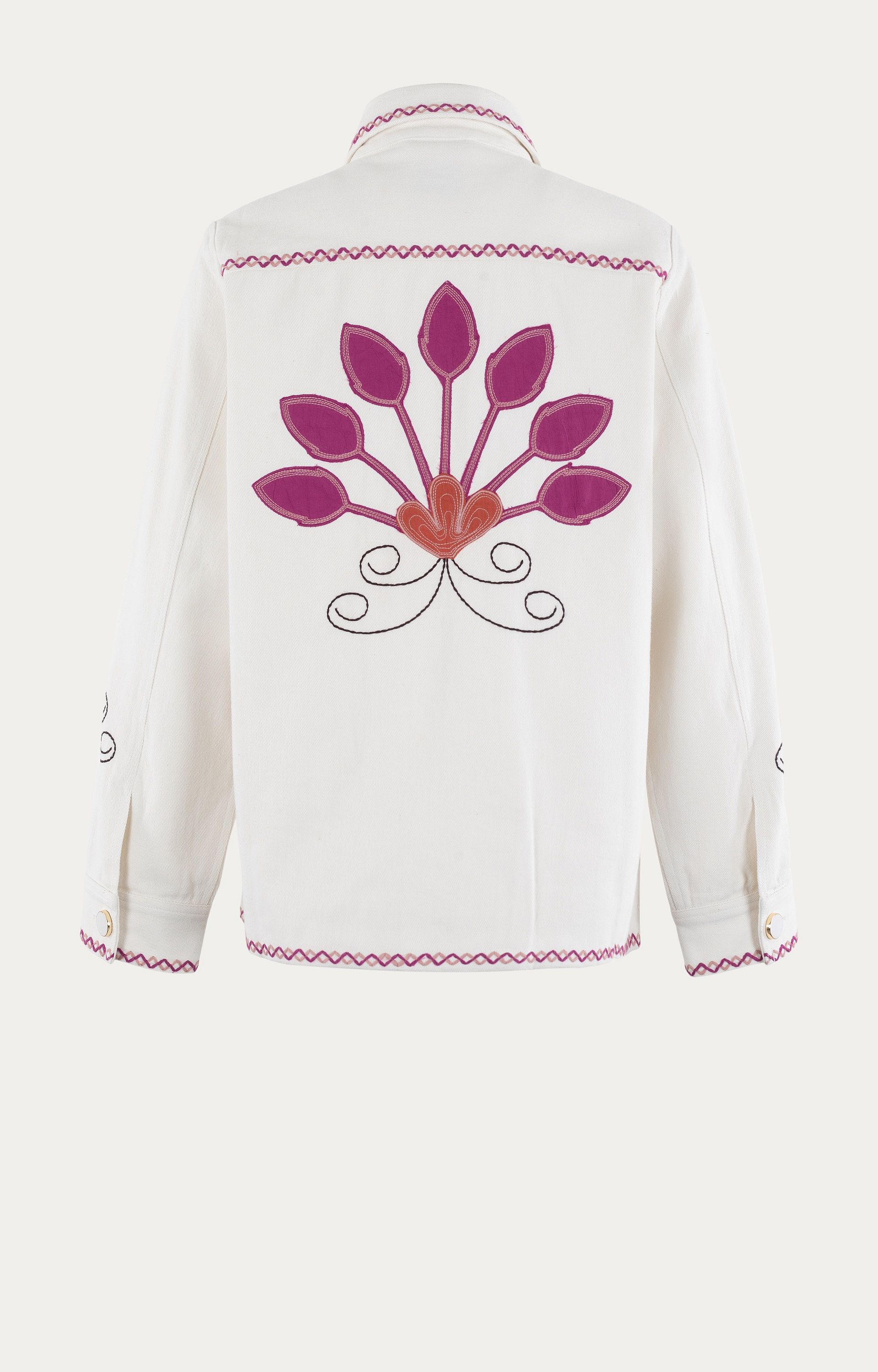 Jacket met borduursels