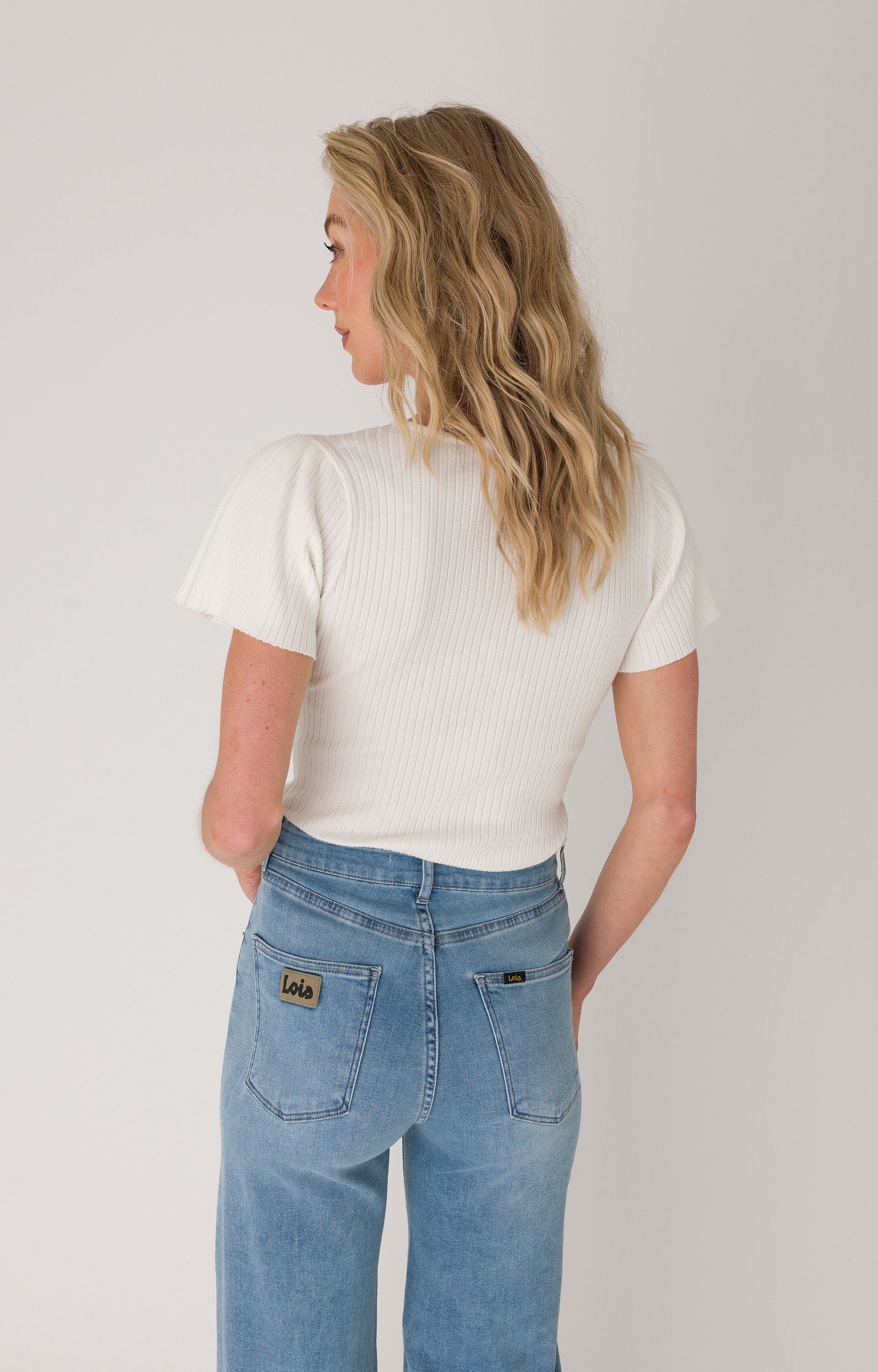 Pullover met ribstructuur