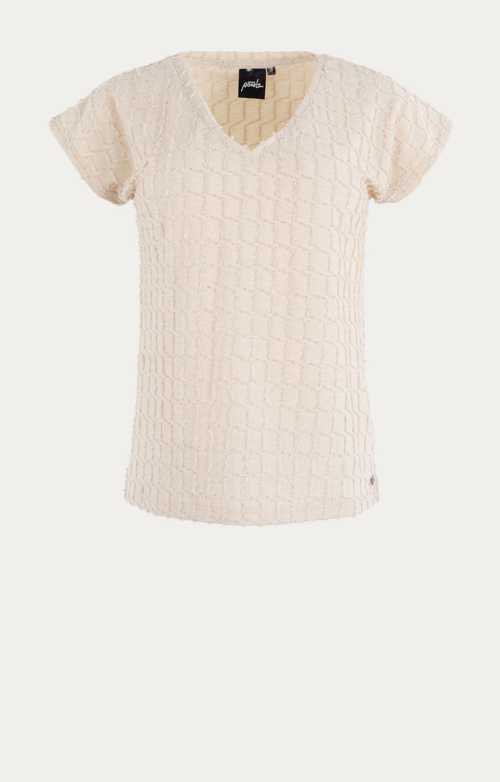 T-shirt met structuur
