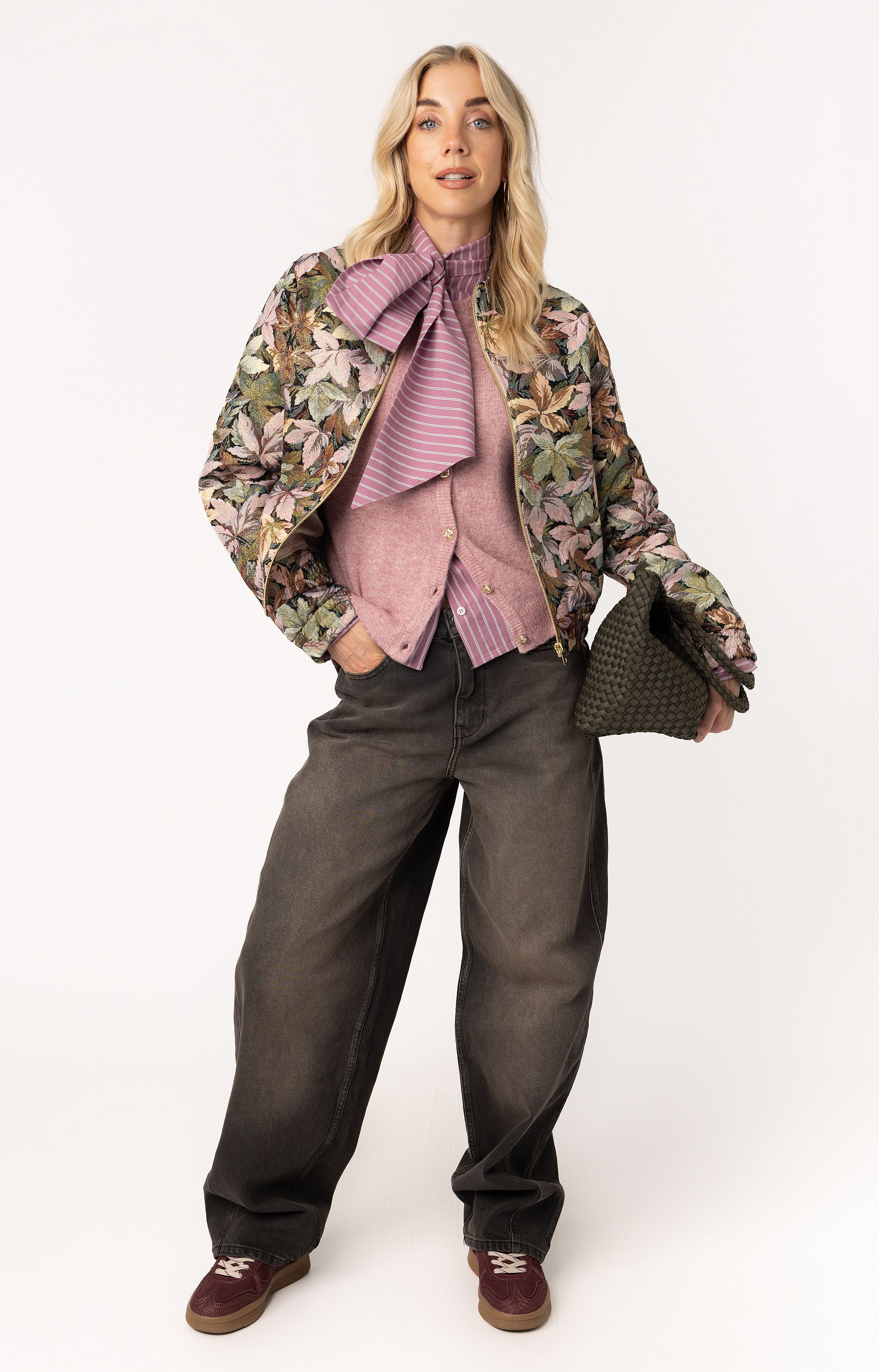 blazer met bloemendessin