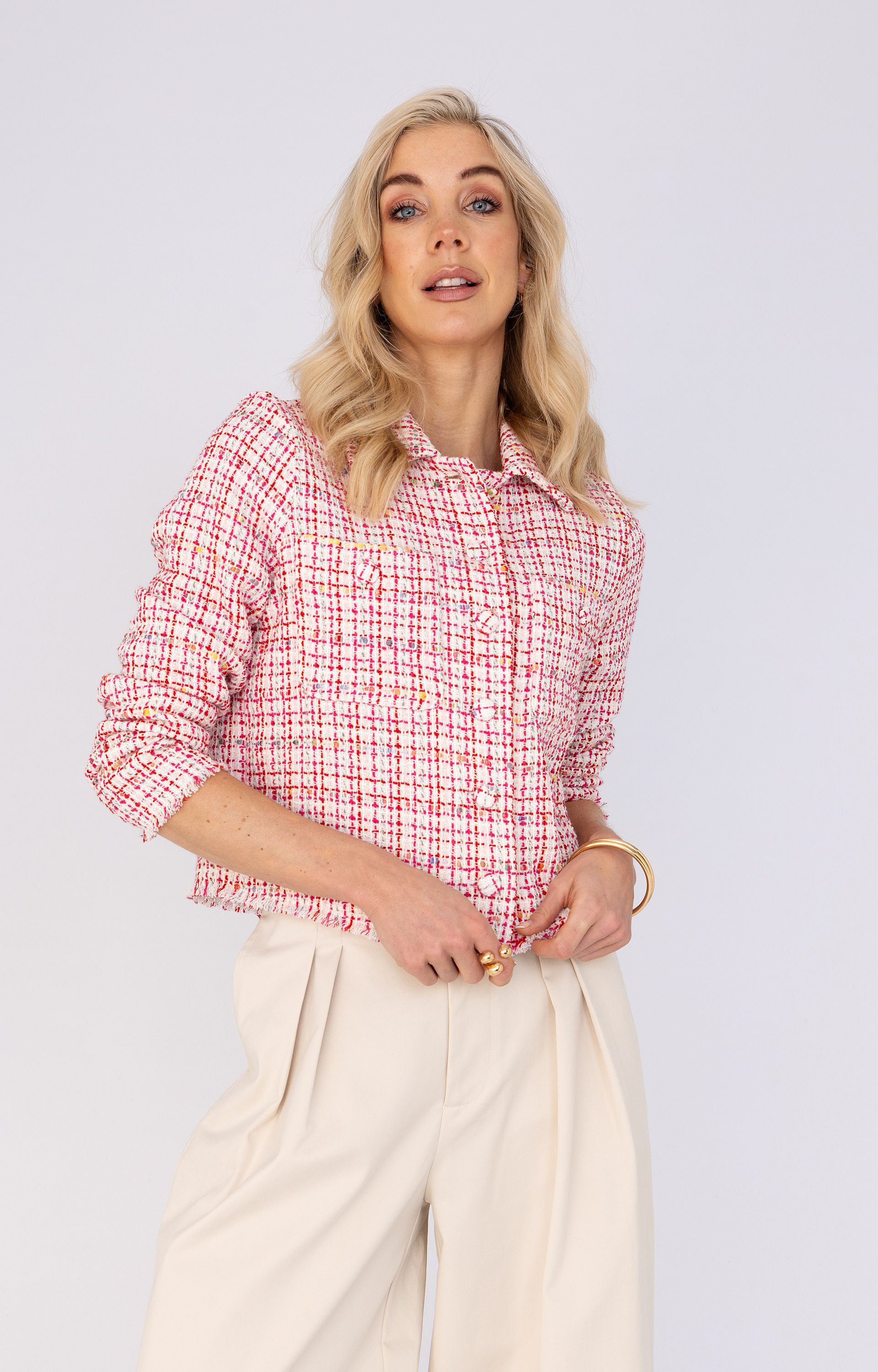 Blazer met ruitdessin